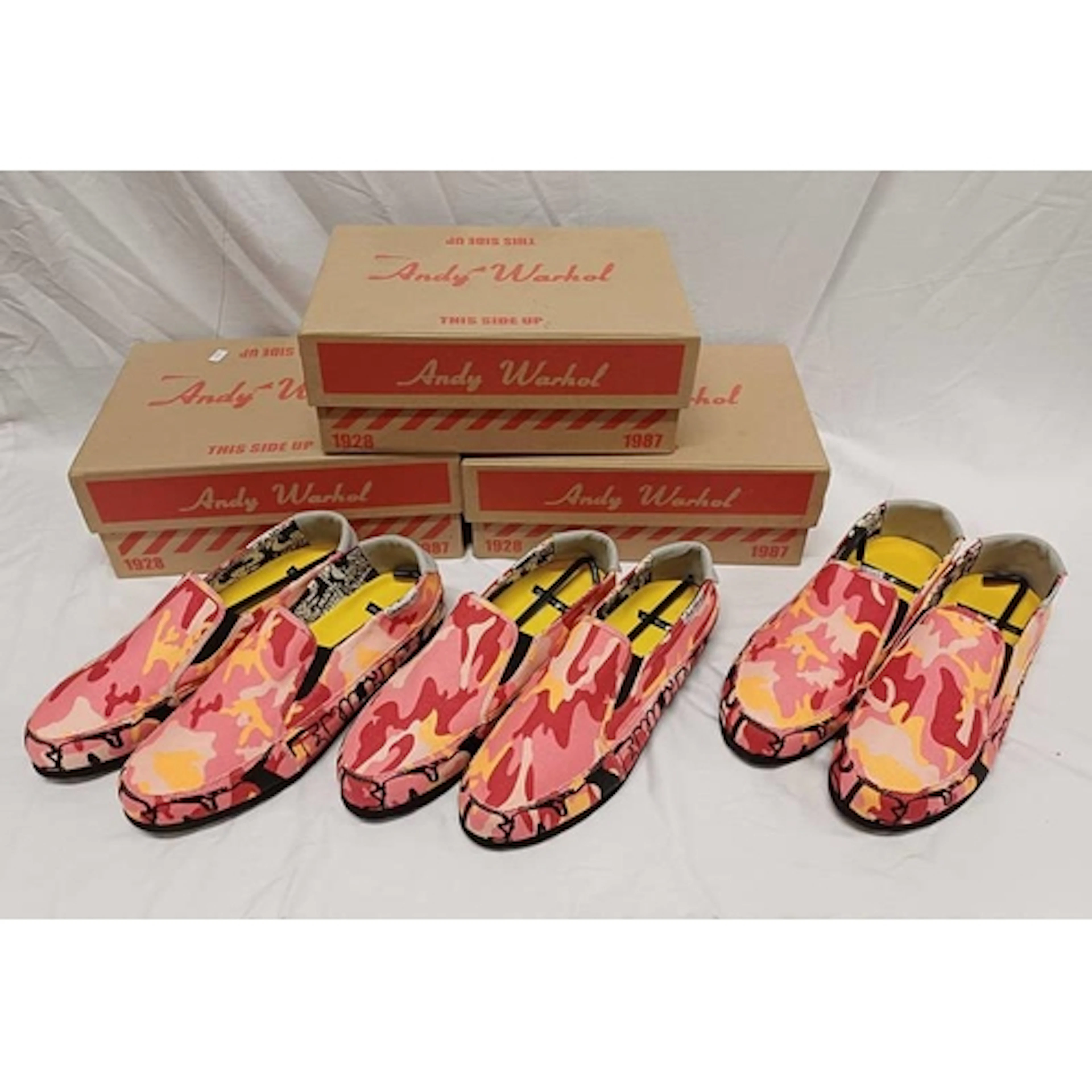 THREE PAIR OF ROYAL ELASTIC SIZE 9/10 ANDY WARHOL SHOES