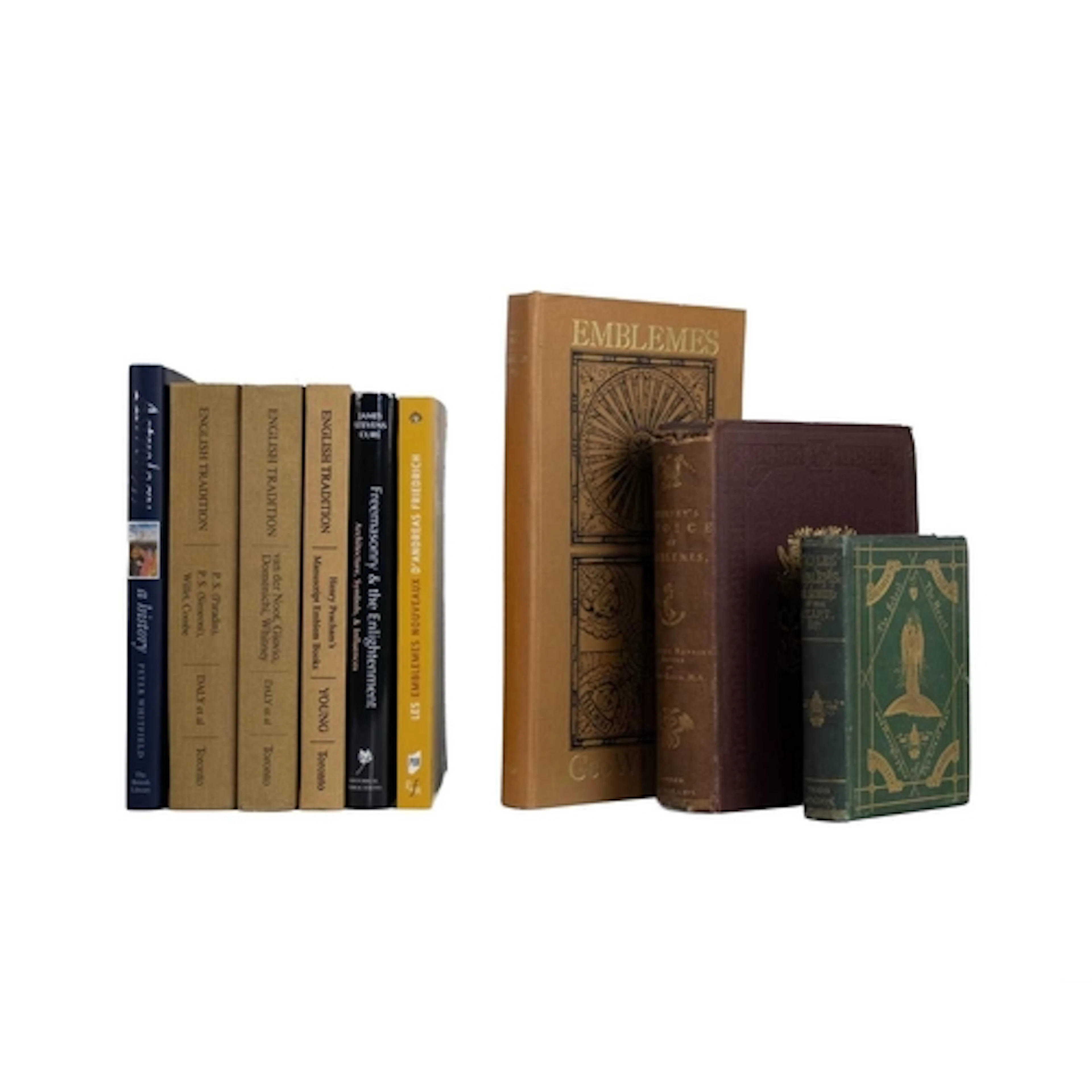 (Emblems) Nine works New edition, gilt decorated embossed cl...