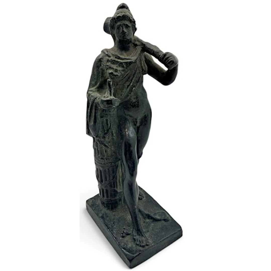 A Grand Tour bronze figure of Hercules, 14.6cm high, Italian...