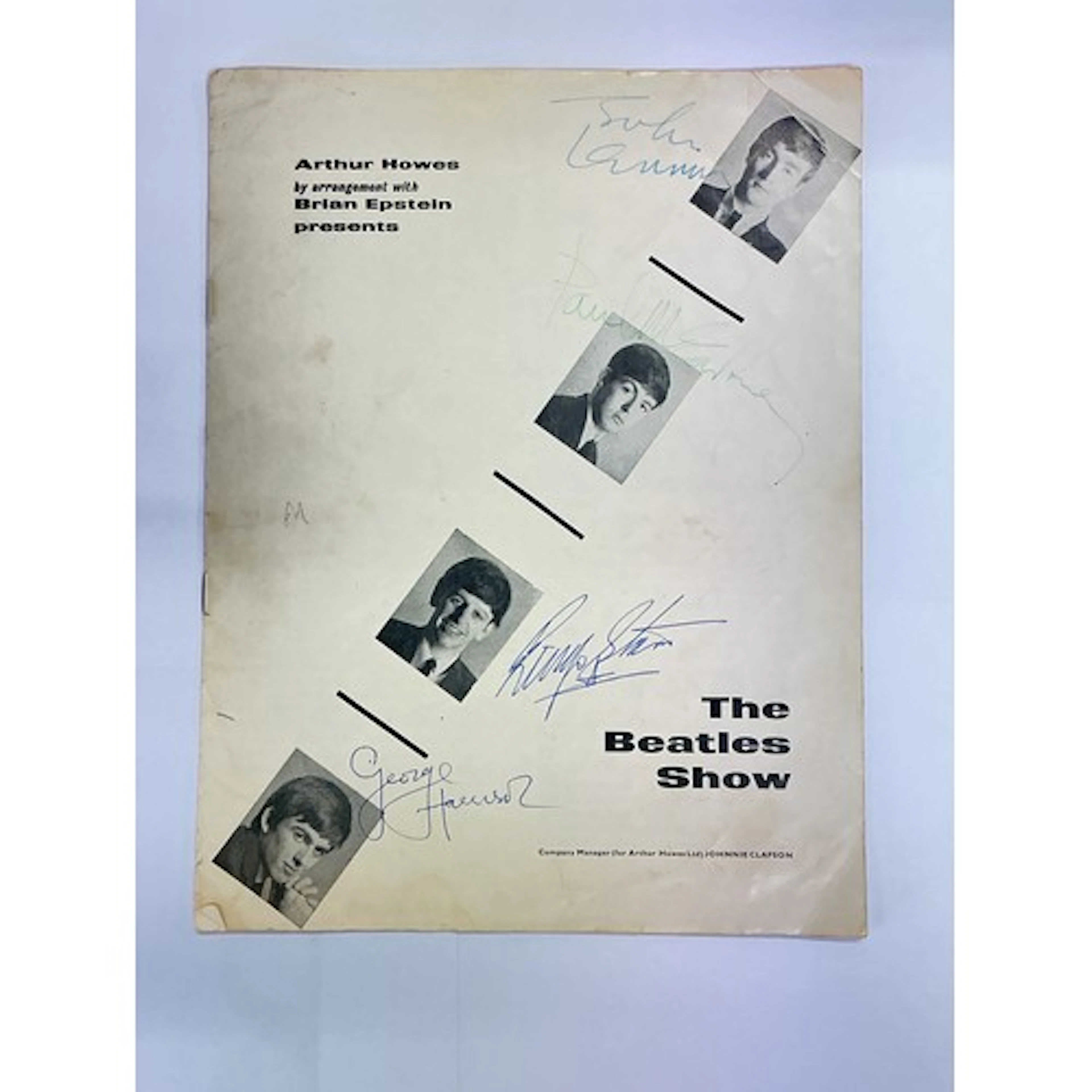 The Beatles. A fully signed December 1963 tour program. This...