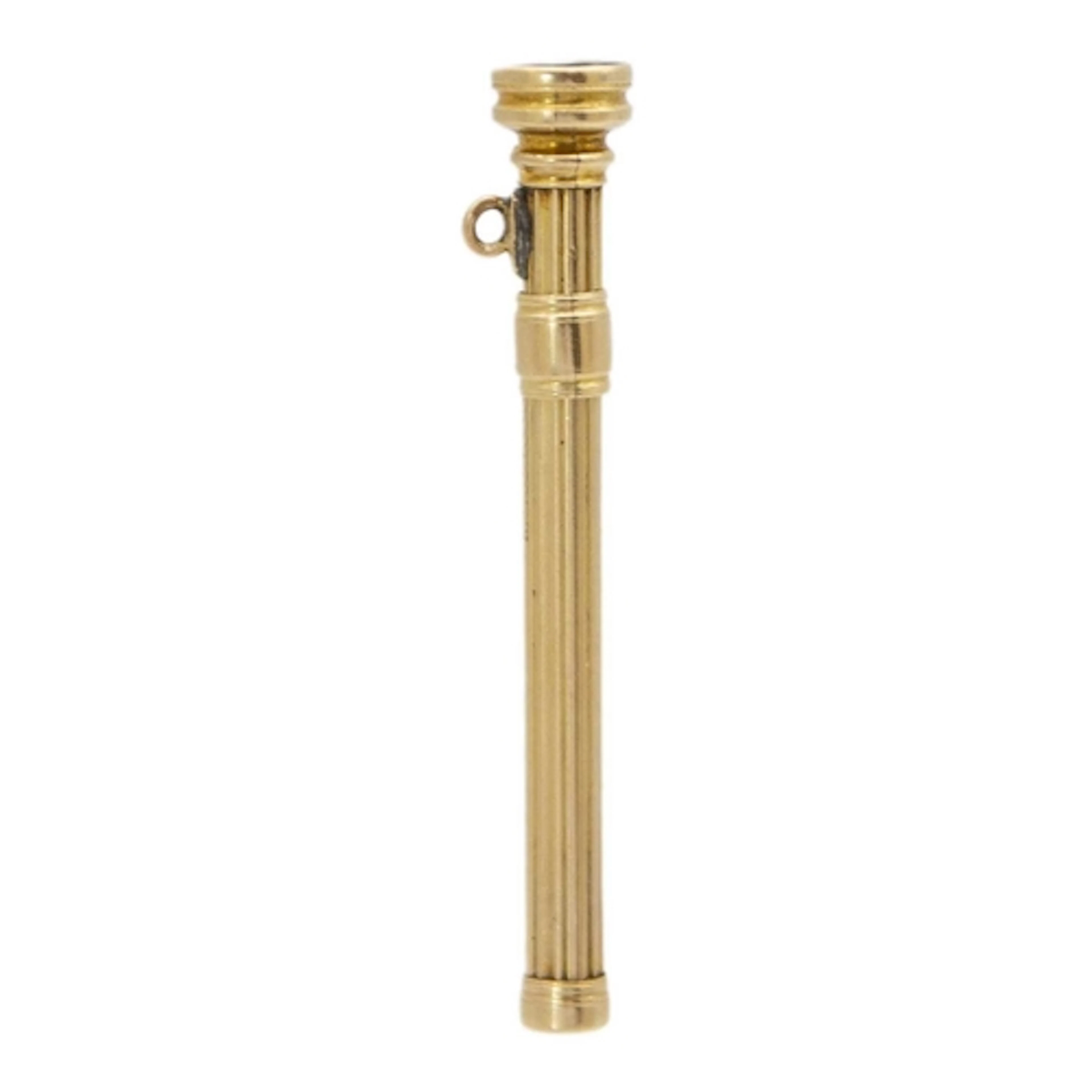 S. MORDAN & CO - A 10k propelling toothpick watch fob with b...