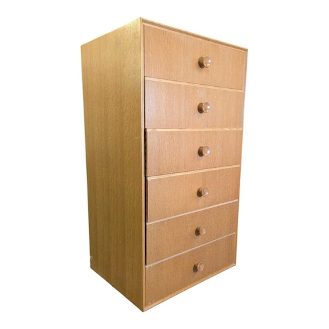 Meredew - A mid 20th century circa 1960s teak pedestal chest...