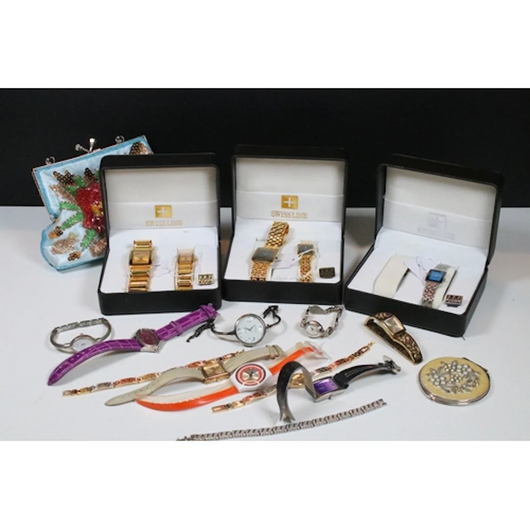 Collection of fashion watches, to comprise two boxes of his ...