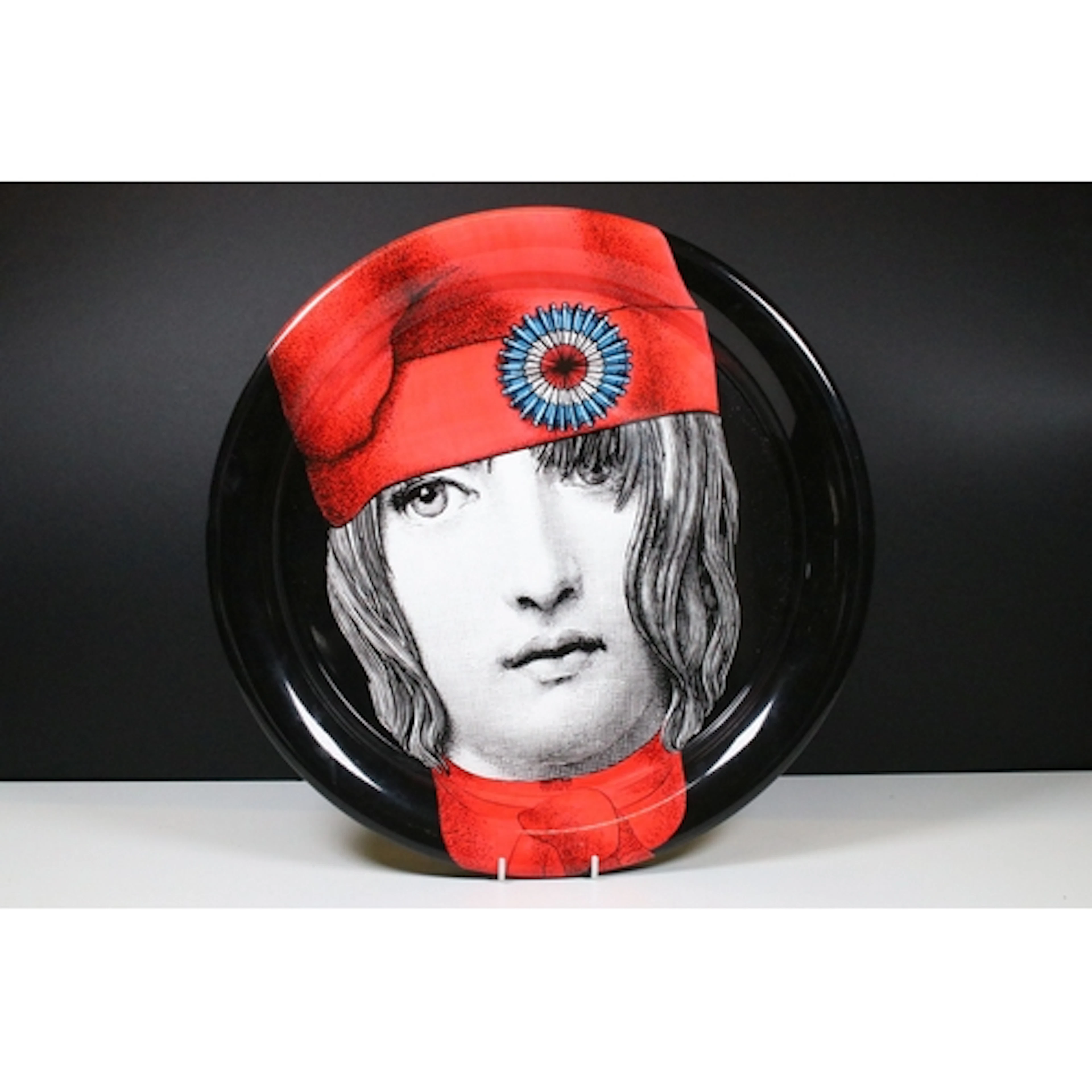 Piero Fornasetti; a printed metal drinks tray, printed with ...