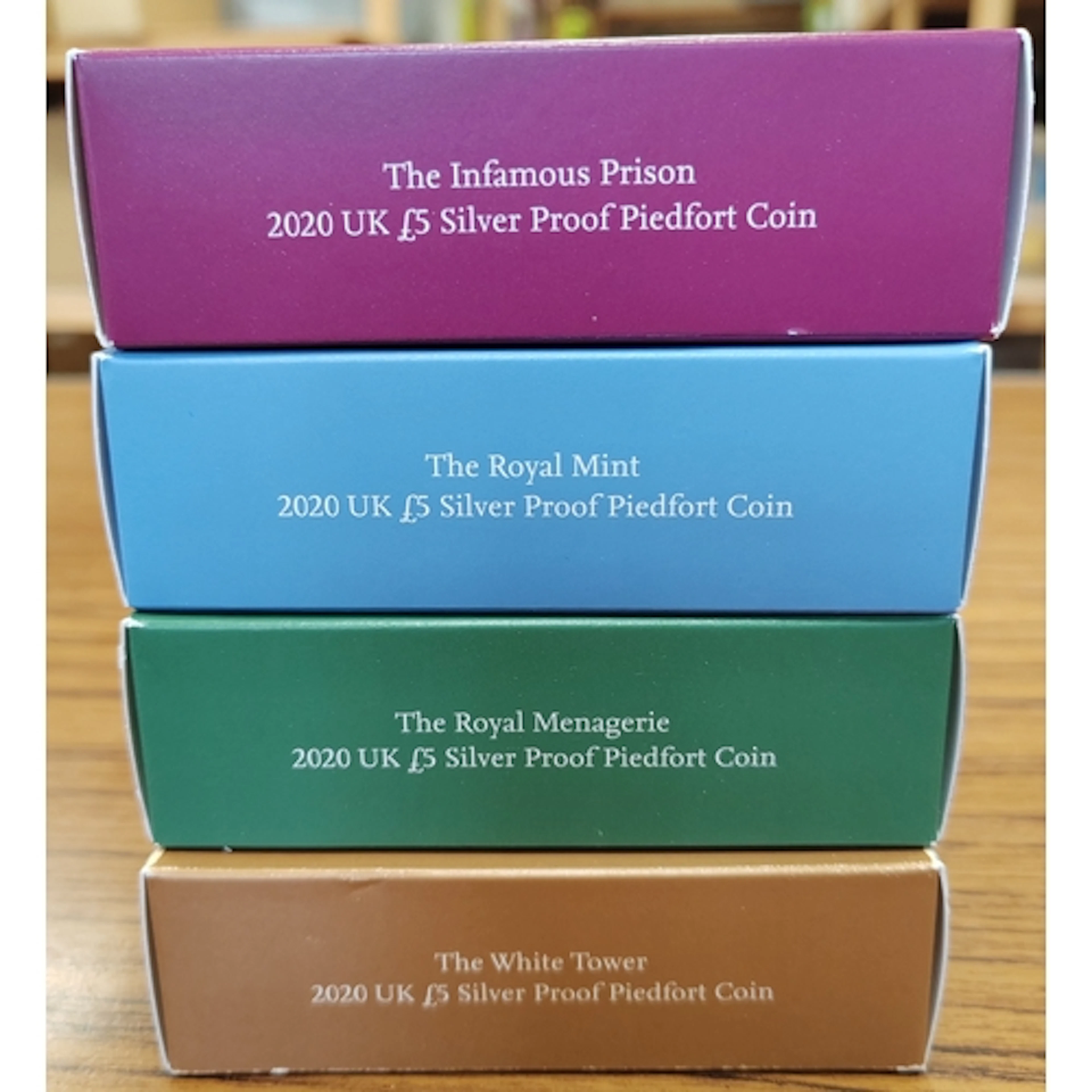 2020 Tower of London piedfort £5 series boxed silver proofs ...