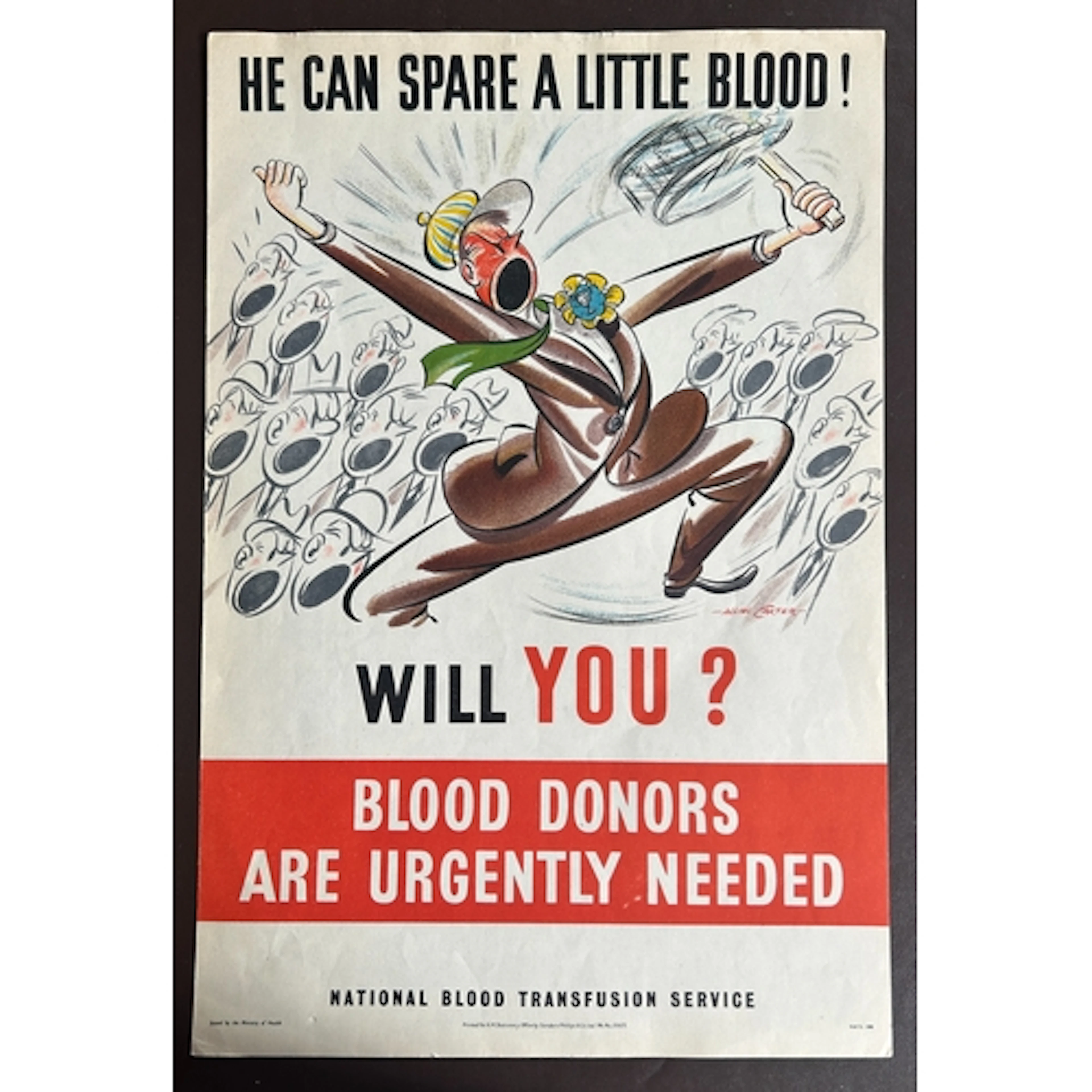 Original Blood Donor poster created by Allan Carter for the ...