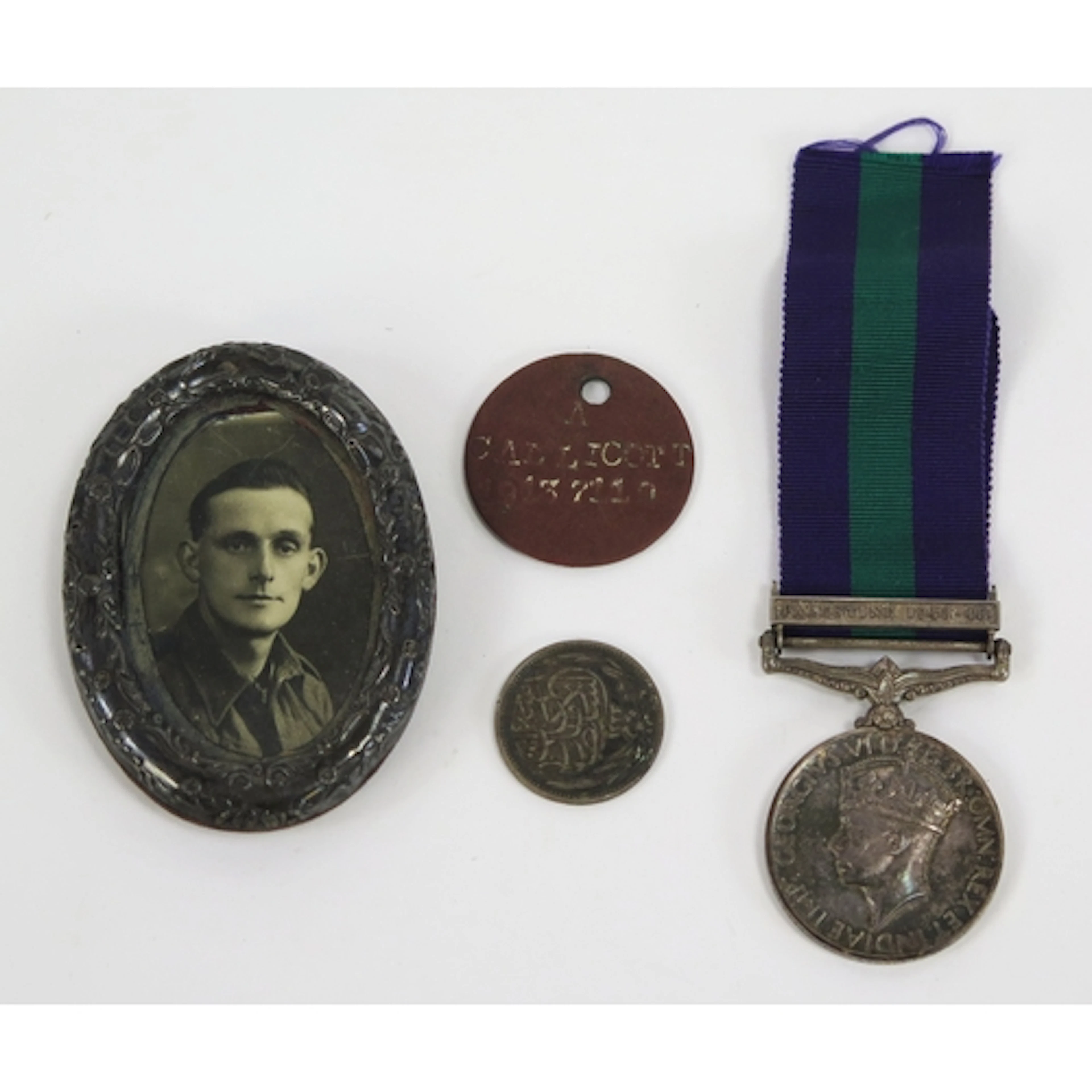 A George VI General Service Medal to 19137119. Tpr. A. Calli...