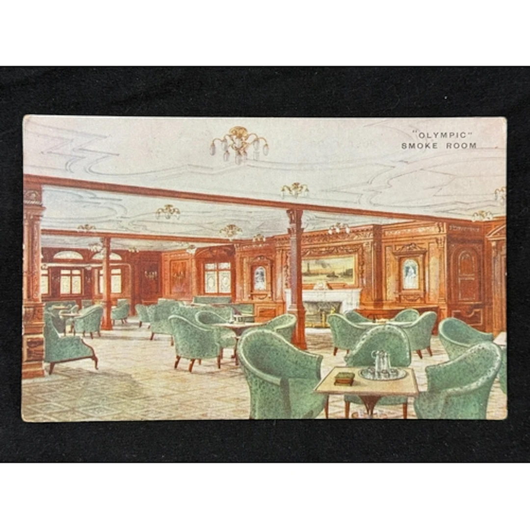 R.M.S. Olympic: R.M.S. Olympic: Coloured postcard of Olympi...