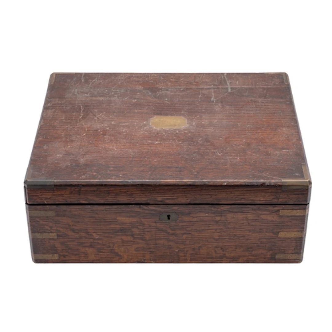 A stained hardwood veneered humidor by Dunhill, second half ...