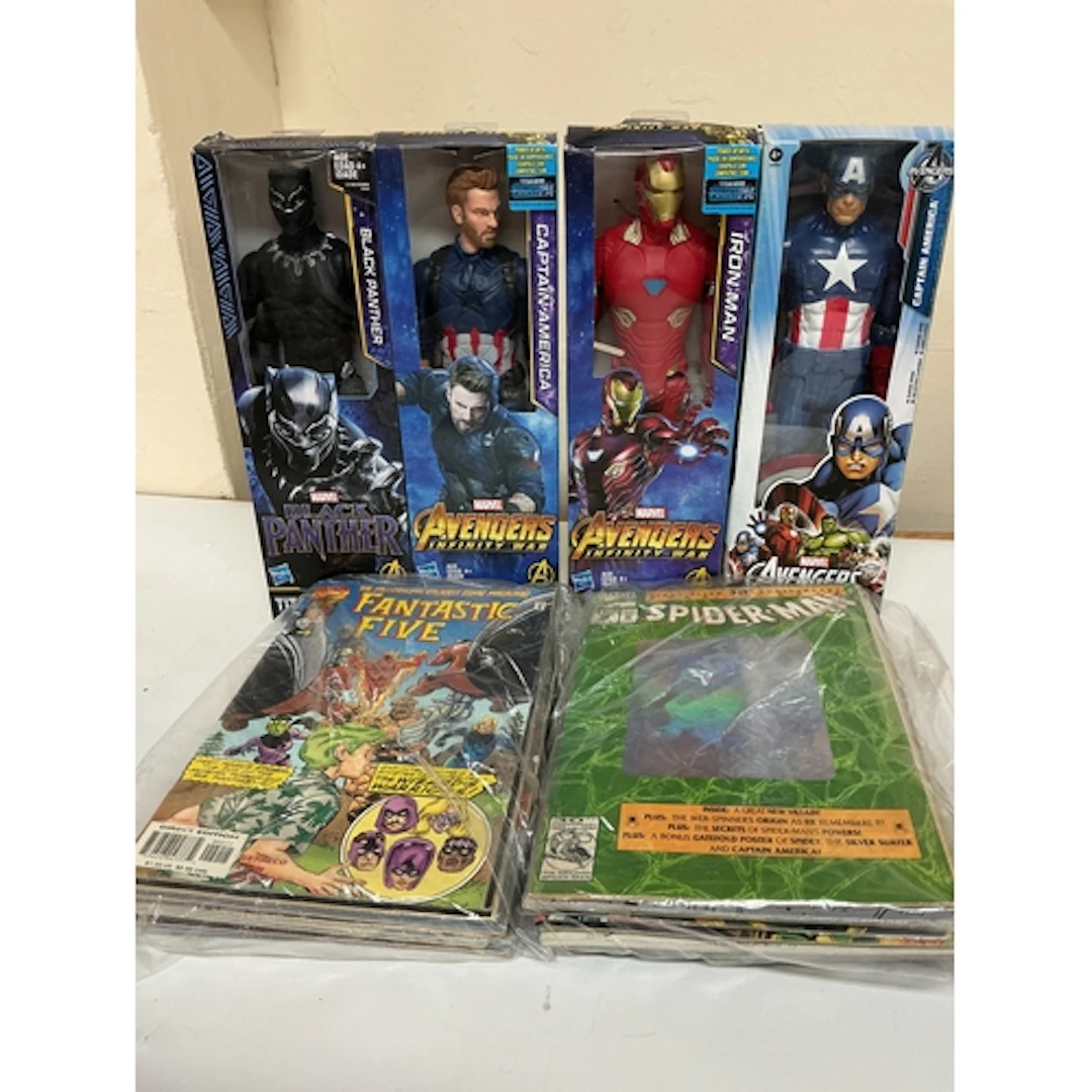 4 Boxed Marvel Titan Hero’s,Kellogg Sports Stars,Tv Gl...