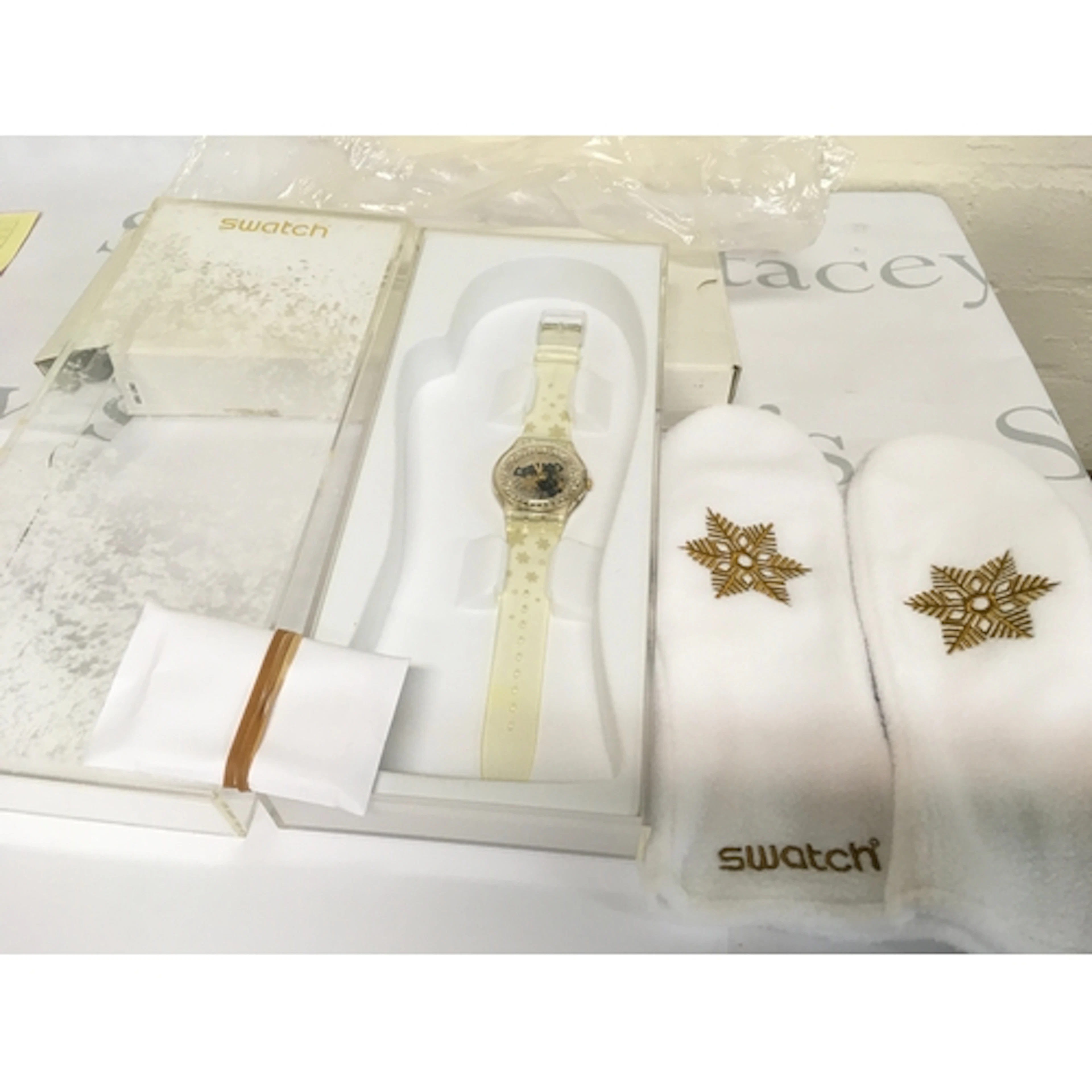 This is a Swatch Snow Your Time Away special edition watch f...