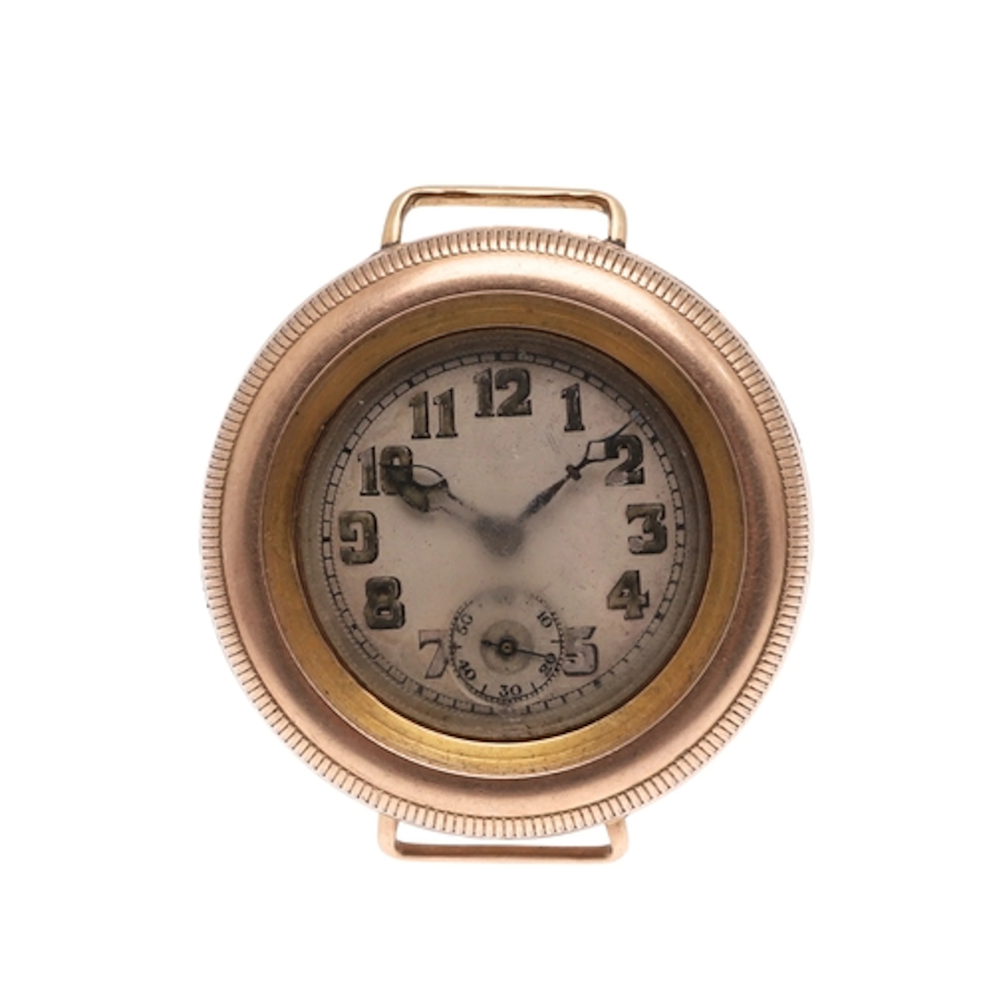 AN INTERESTING 9CT GOLD HANS WILSDORF ADMIRALTY DOUBLE CASED...