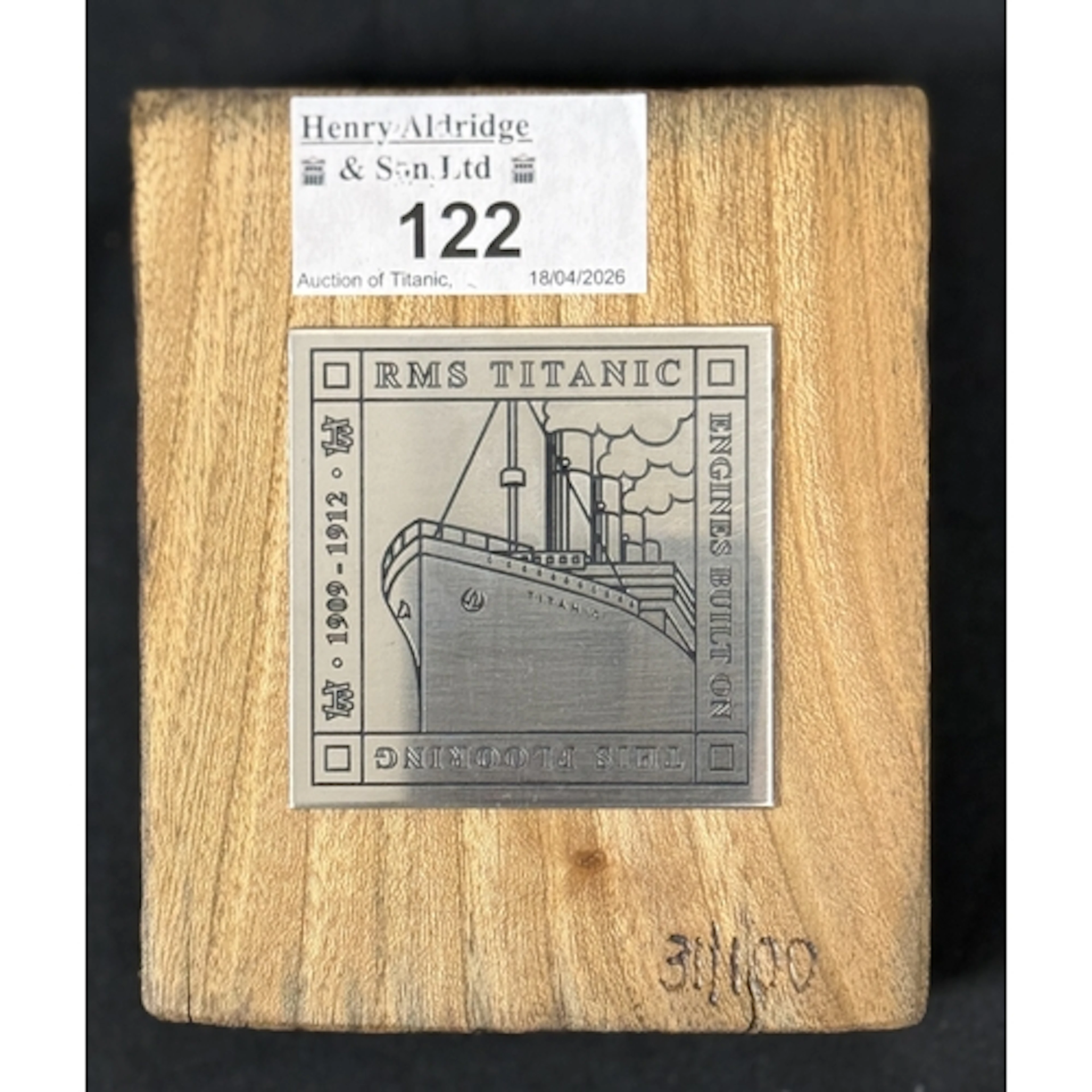 R.M.S. Titanic: R.M.S. Titanic: Original heavily oil and pa...