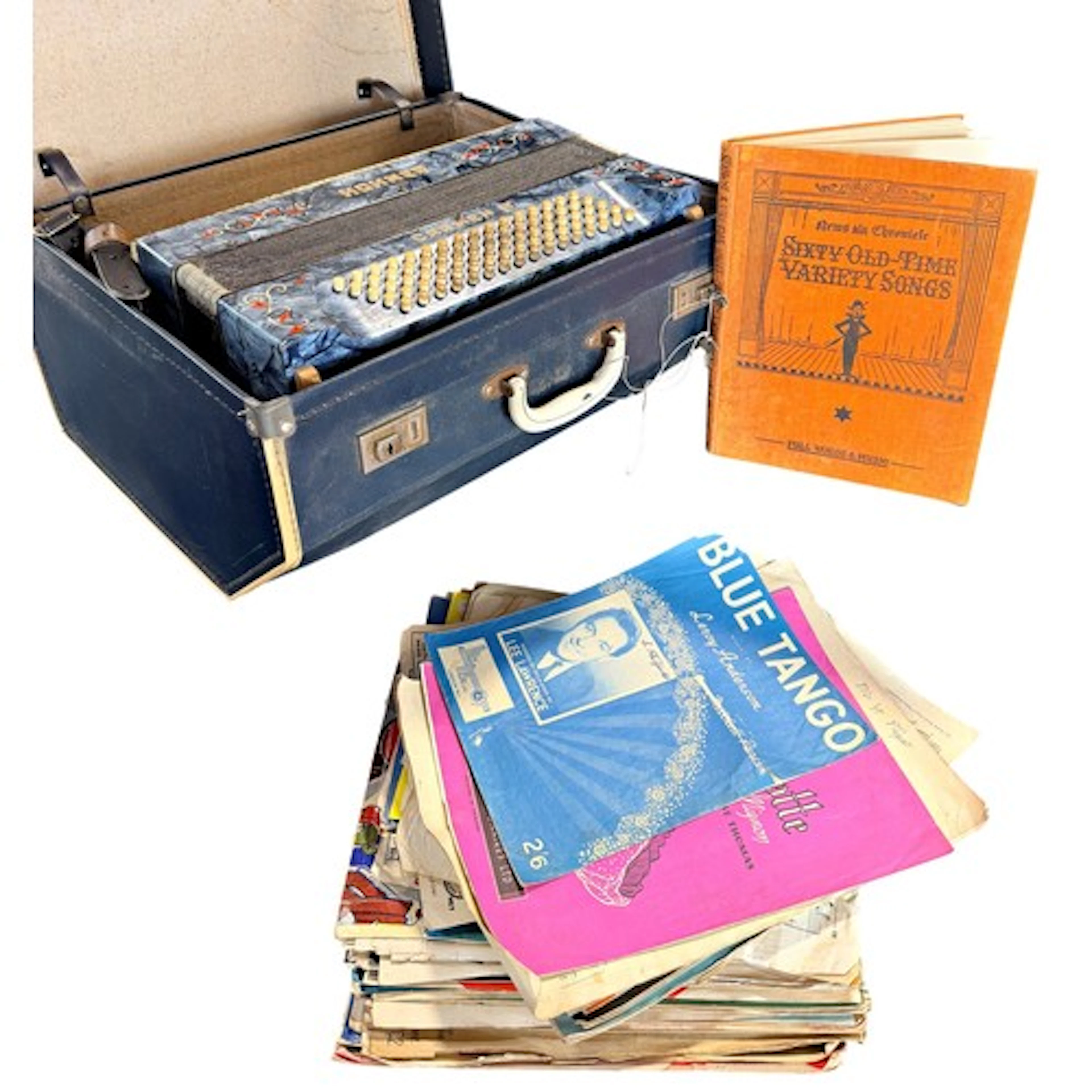 A cased Hohner Carmen IV piano accordion, together with a co...