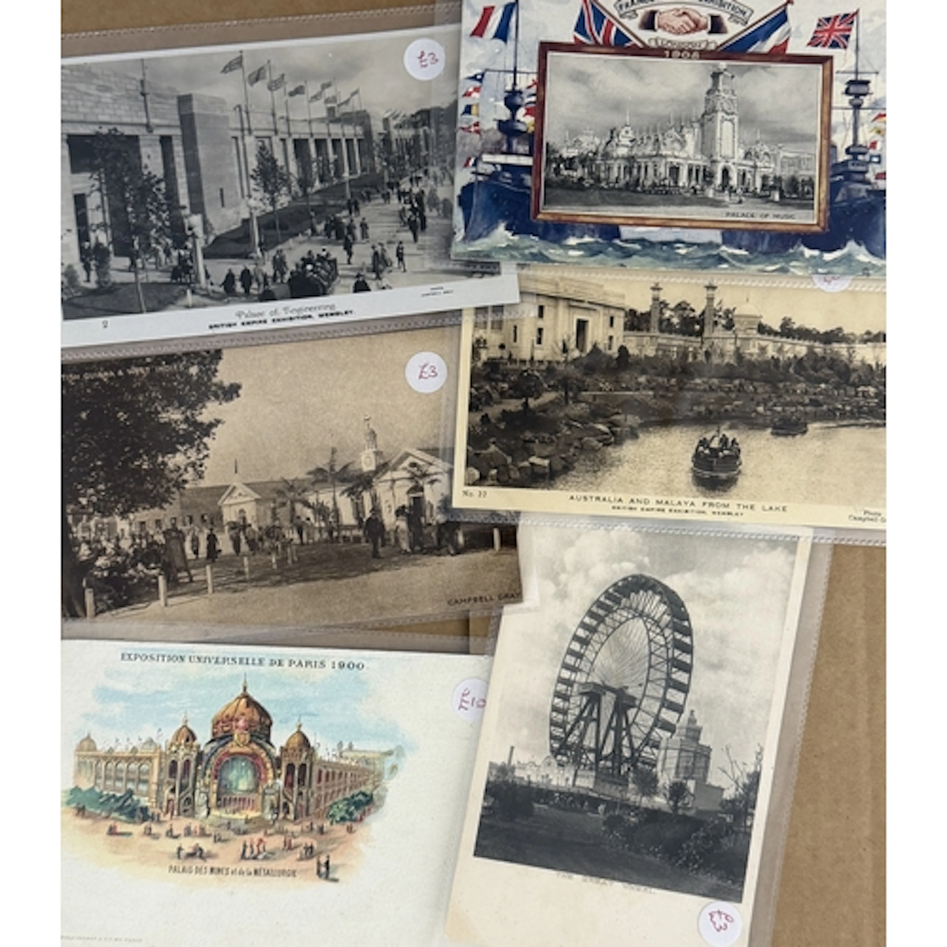 Ex-dealer stock of exhibition postcards, comprising approx. ...