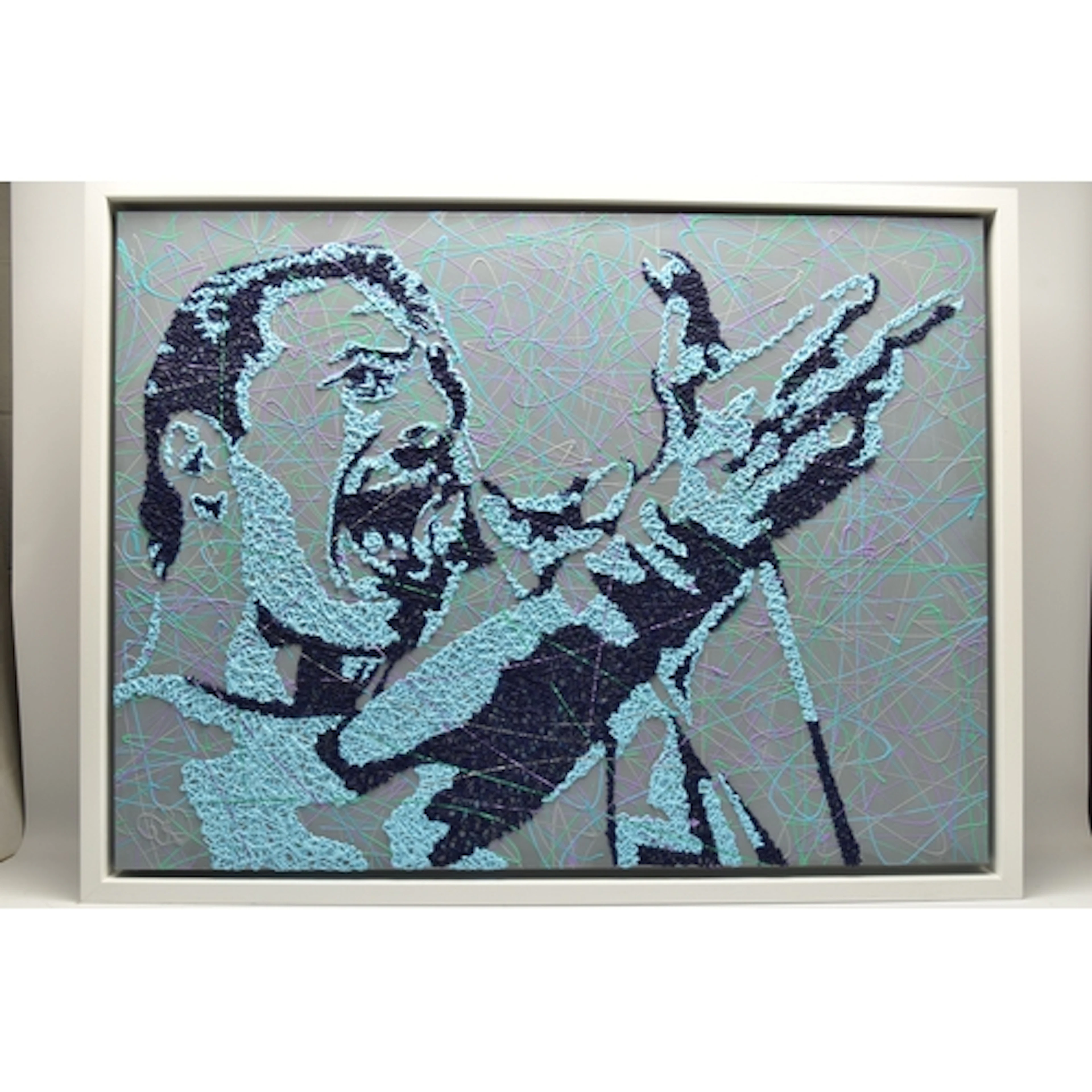 JIM DOWIE (BRITISH CONTEMPORARY) 'fREDDIE II), a stylised po...