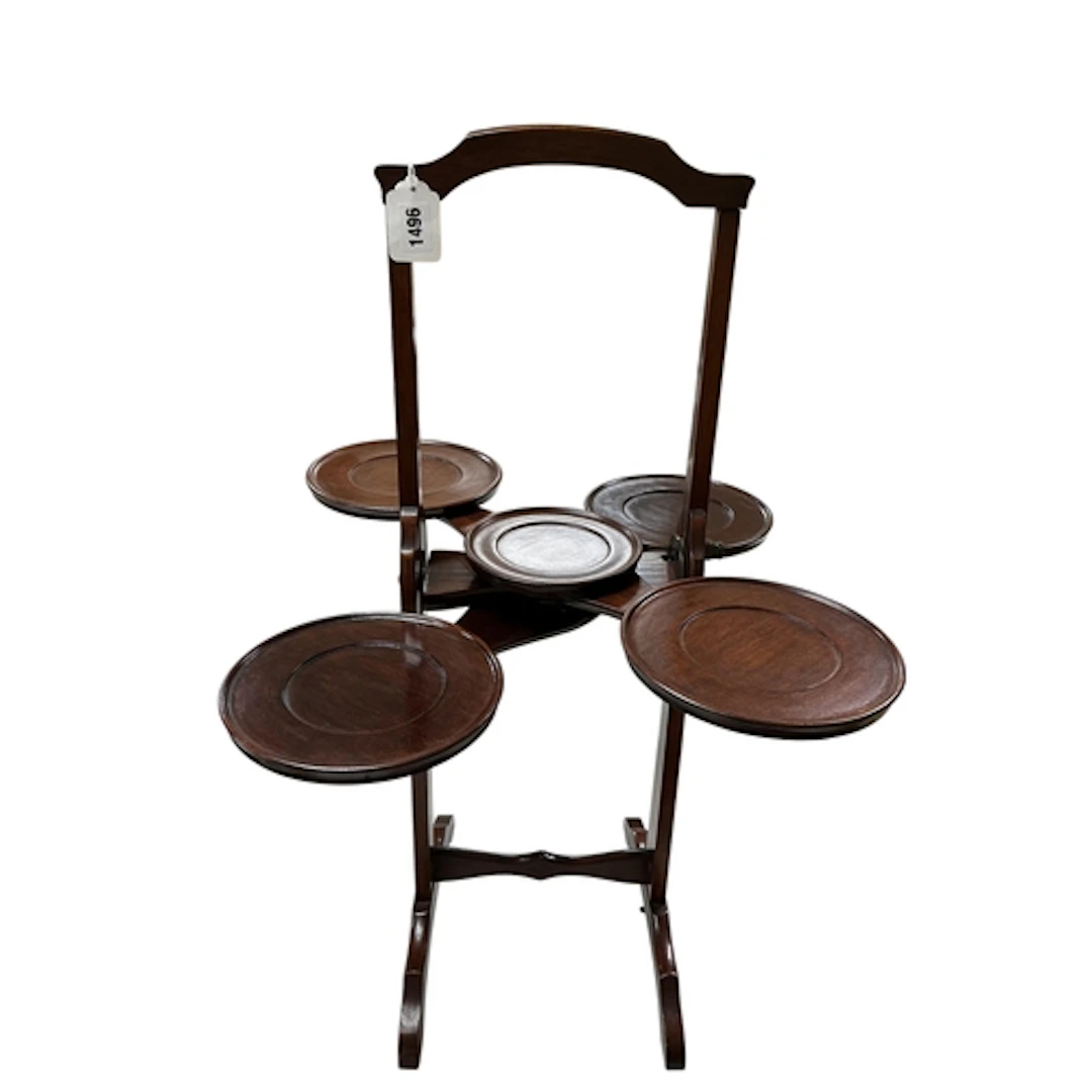 An early 20th century 'Monoplane' mahogany patent folding ca...