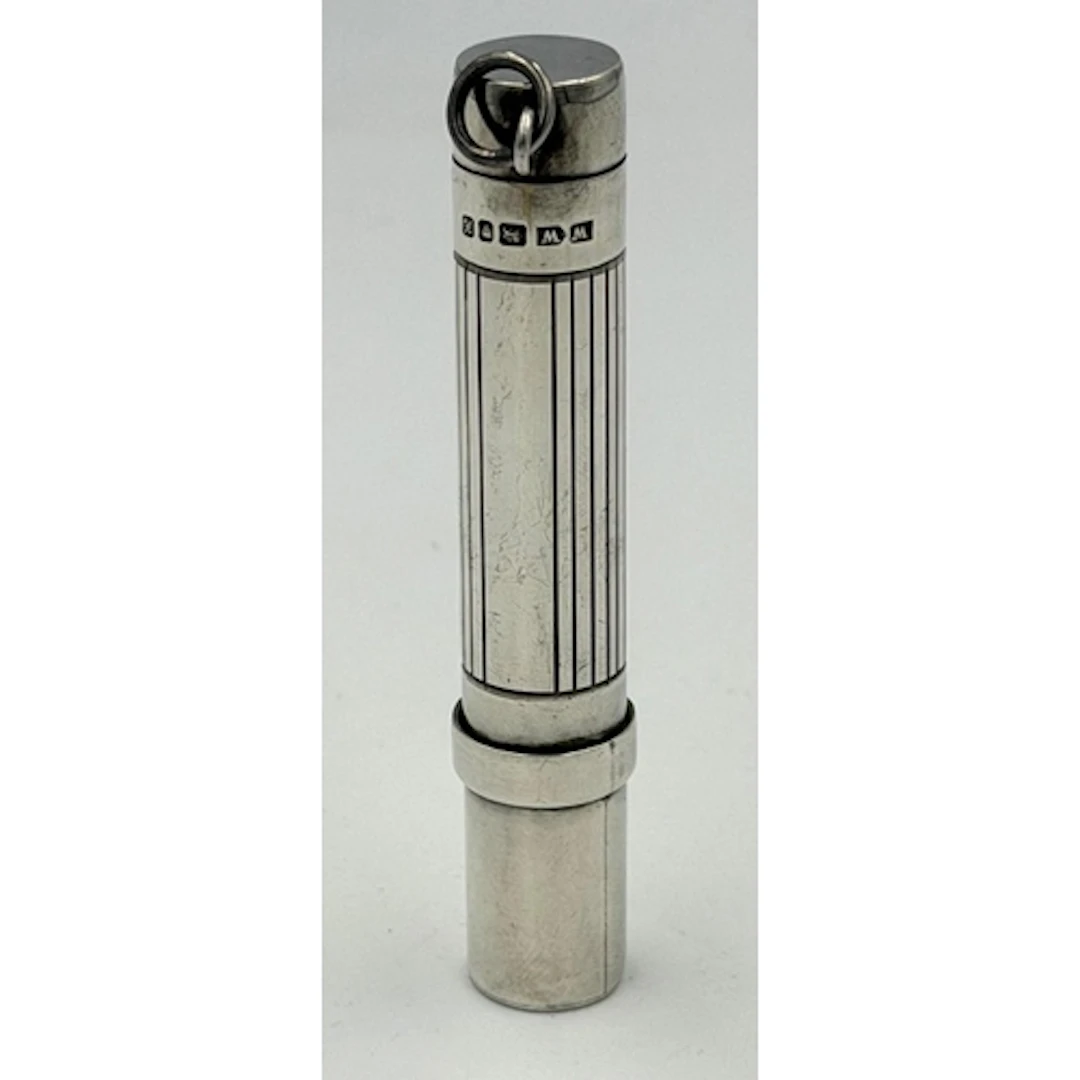 A hallmarked silver opera torch London 1997, makers mark WW....