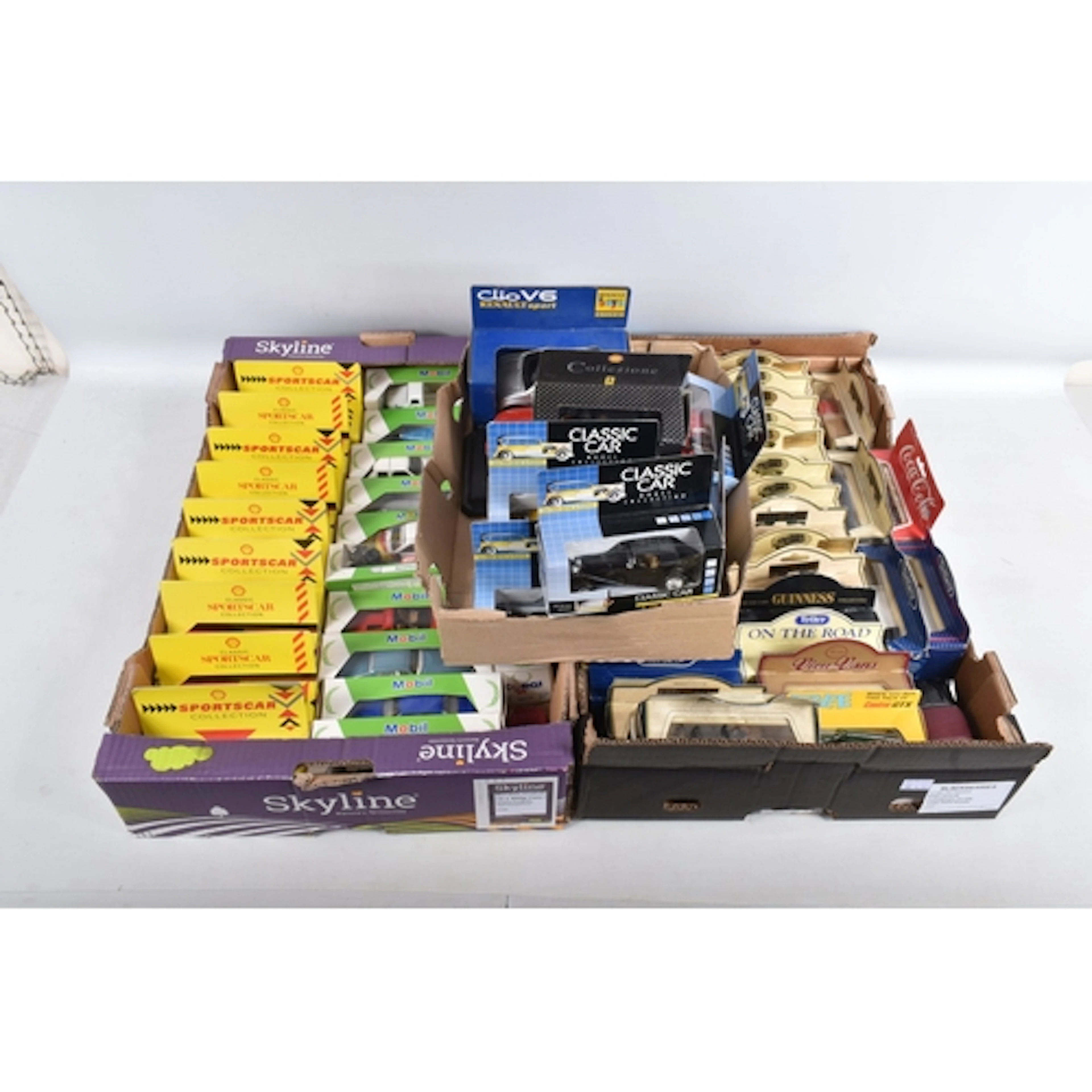 THREE BOXES OF BOXED MIXED DIECAST VEHICLES, included are so...