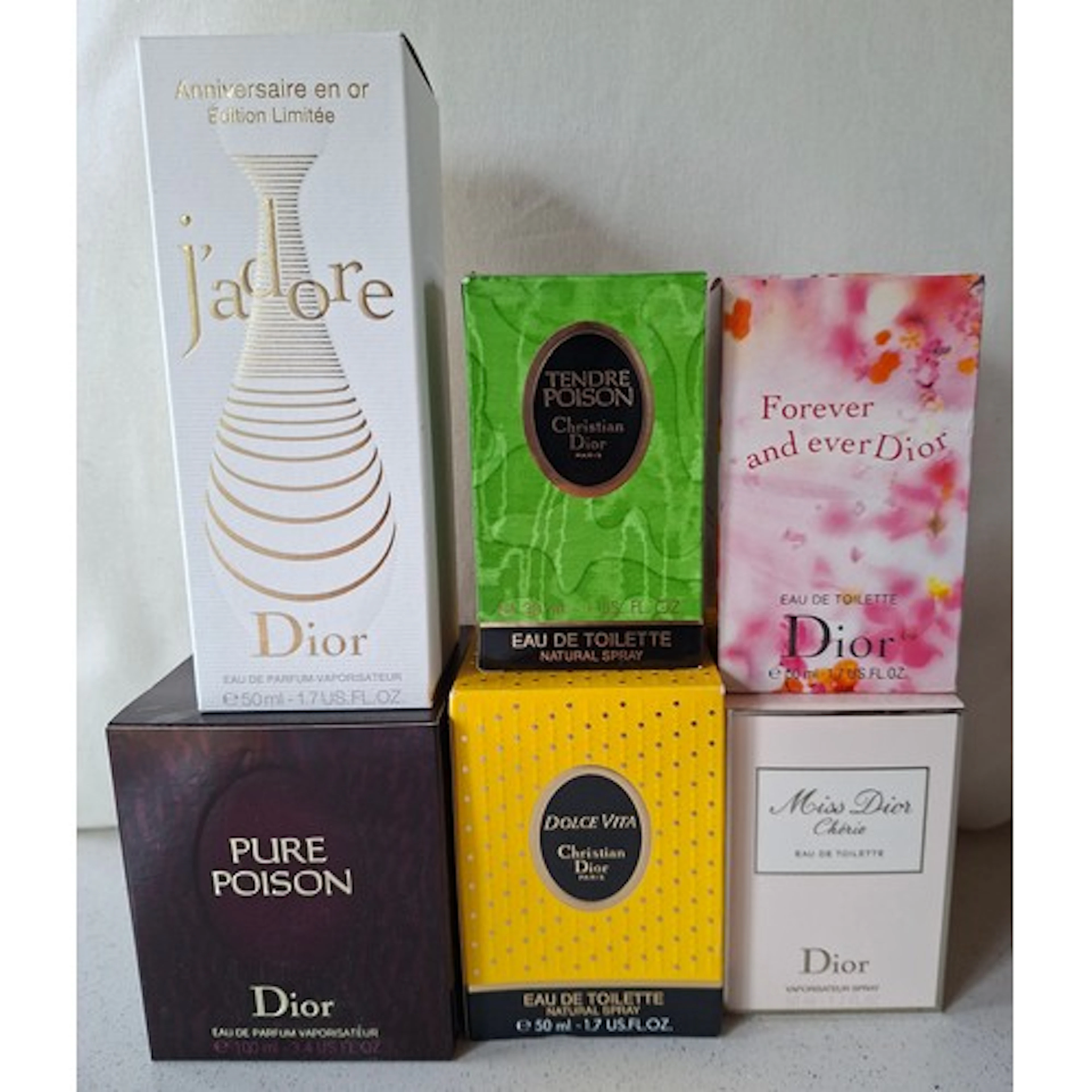 Christian Dior- Six fragrances comprising 'J'Adore' Limited ...