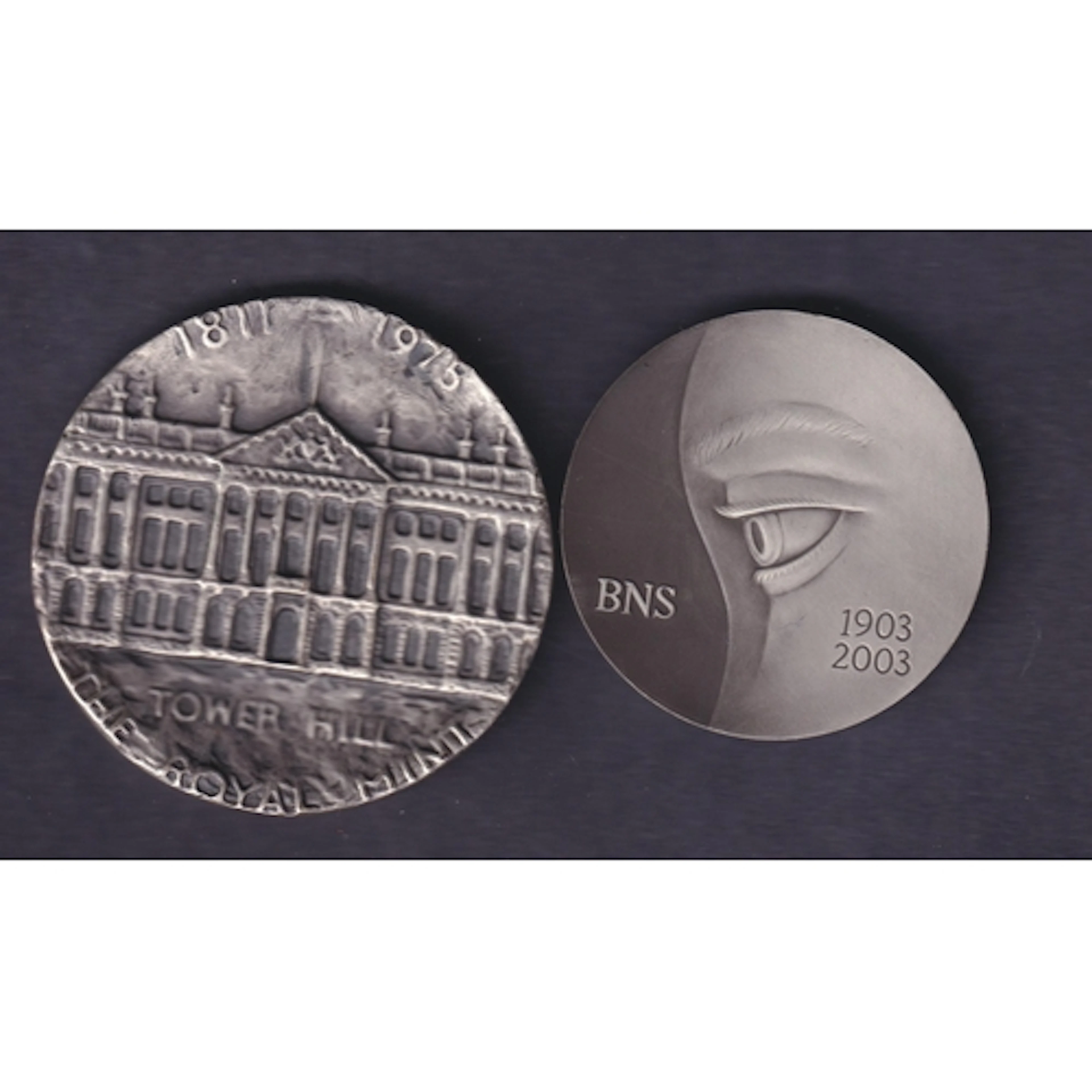 A pair of Royal Mint Silver medals, to include British Numis...