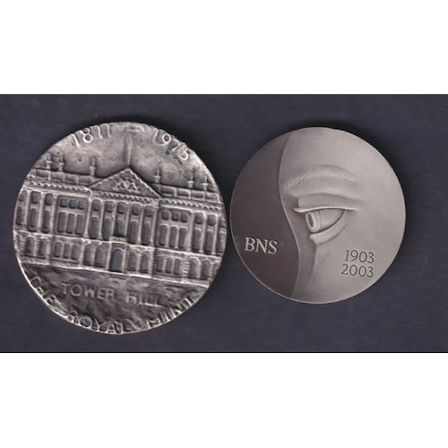 A pair of Royal Mint Silver medals, to include British Numis...