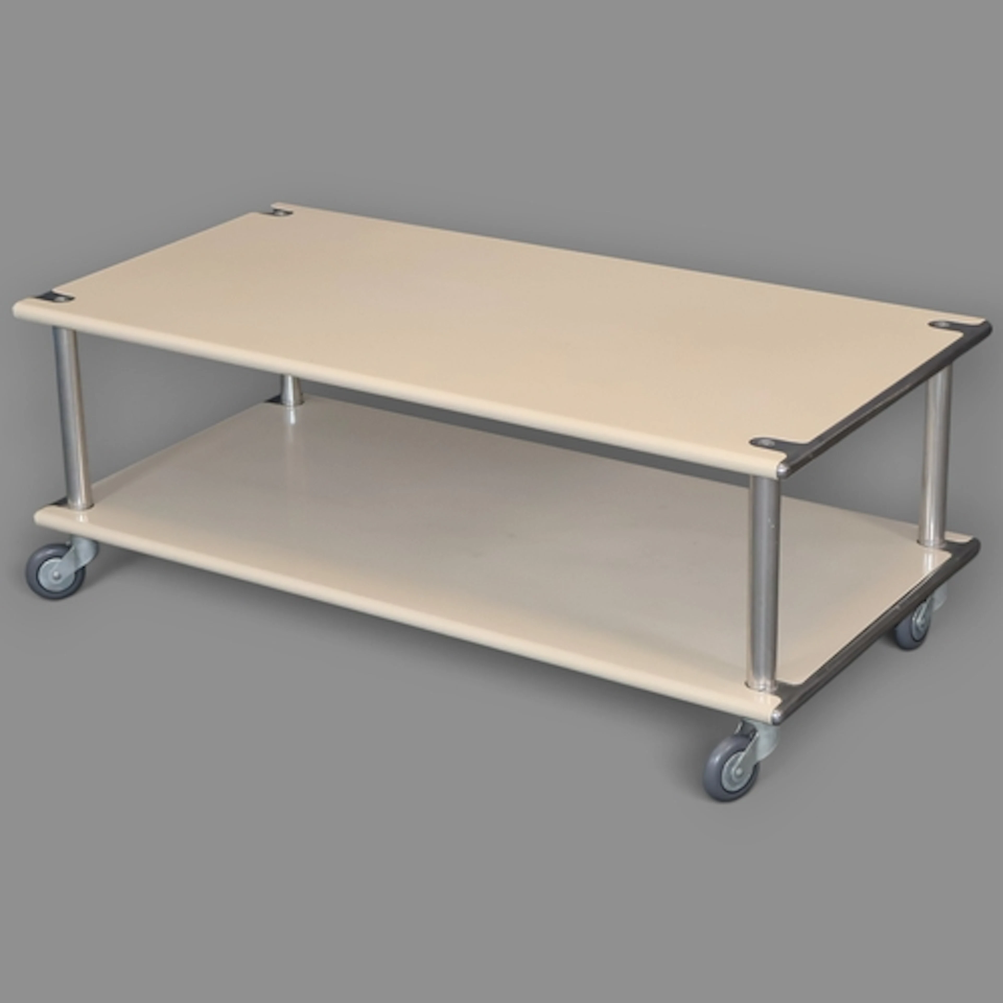 A 1970s mid-century Habitat two-tier coffee table in lacquer...