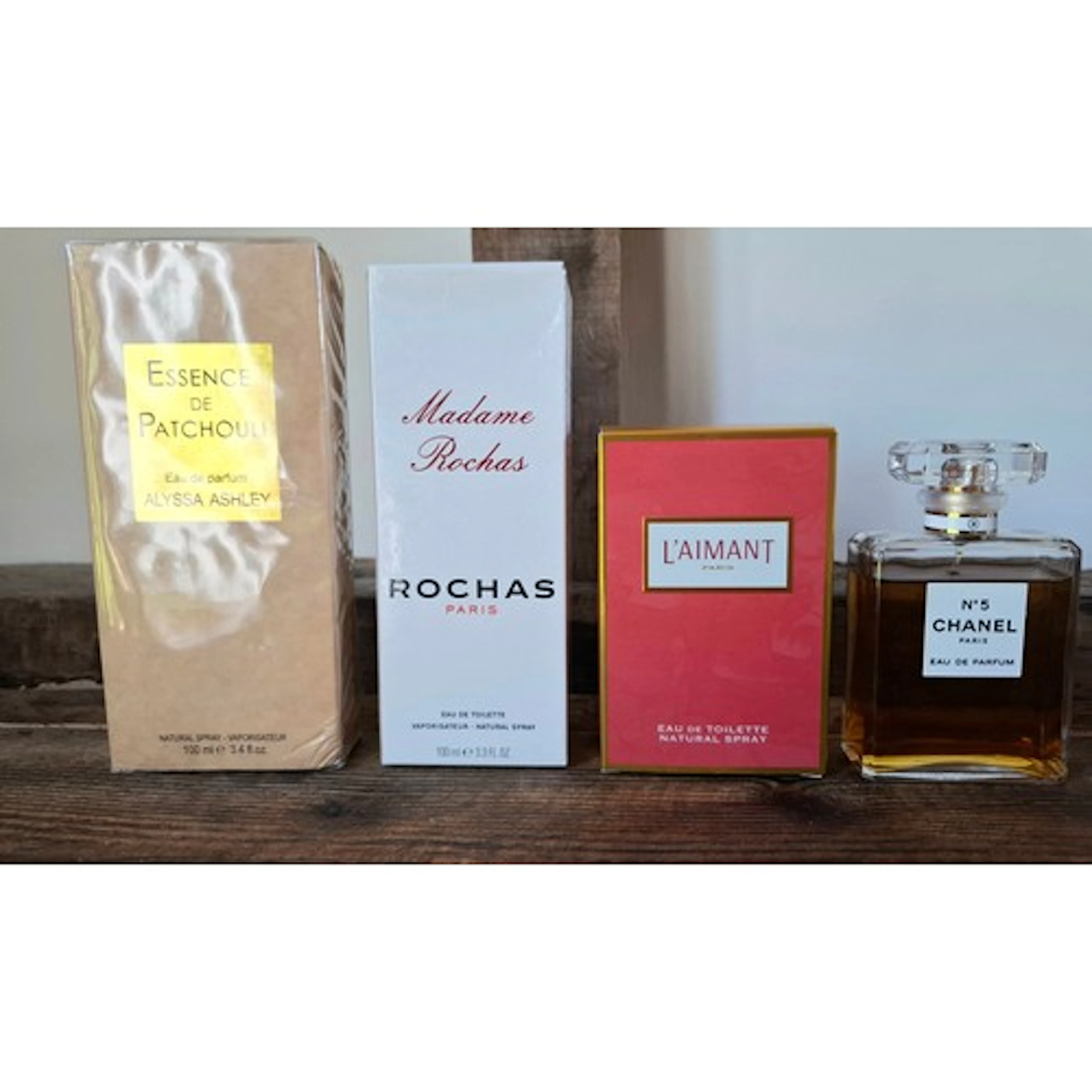 Chanel- A bottle of partially filled No.5 Eau de Parfum and ...