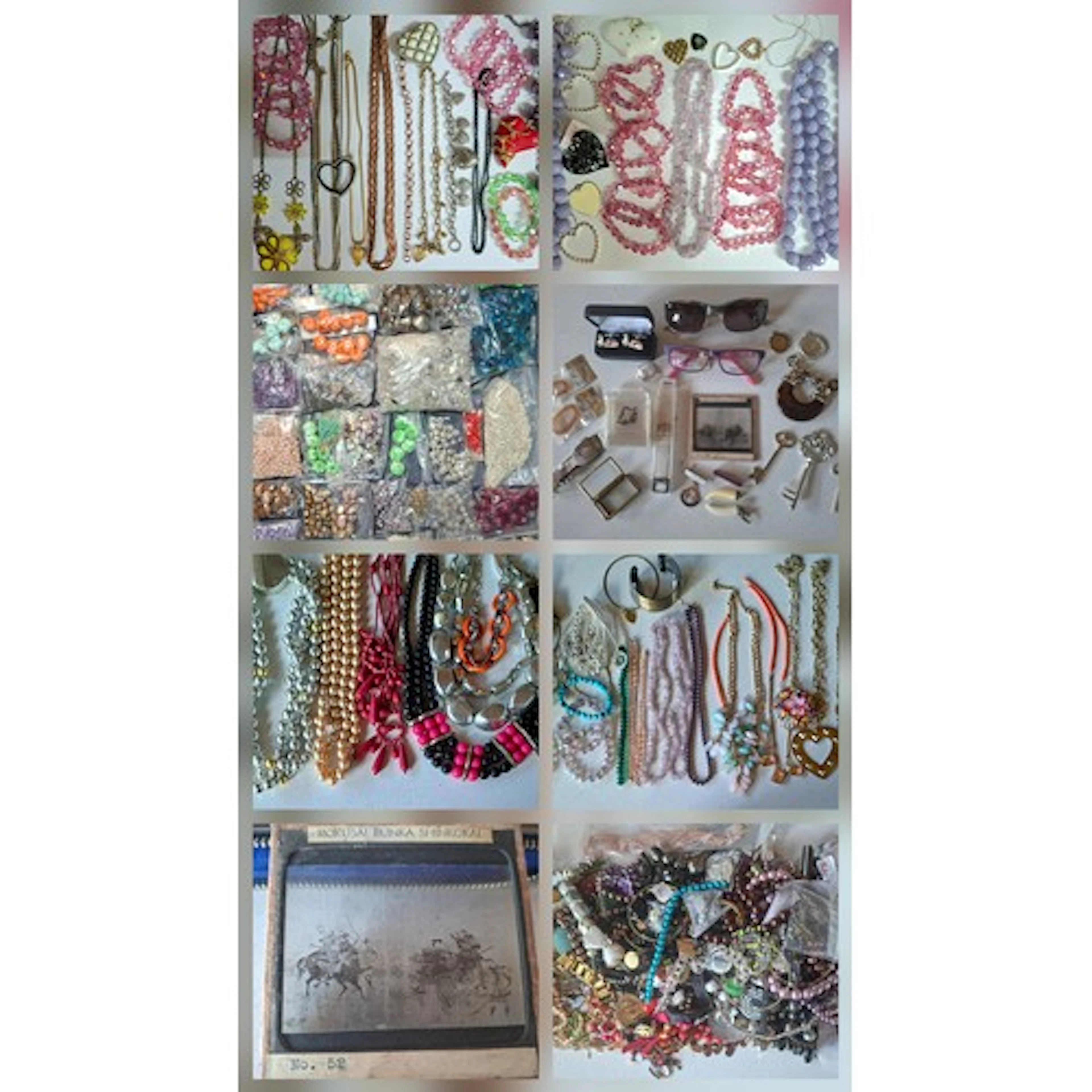 Bead necklaces and bracelets, not all photographed, to inclu...