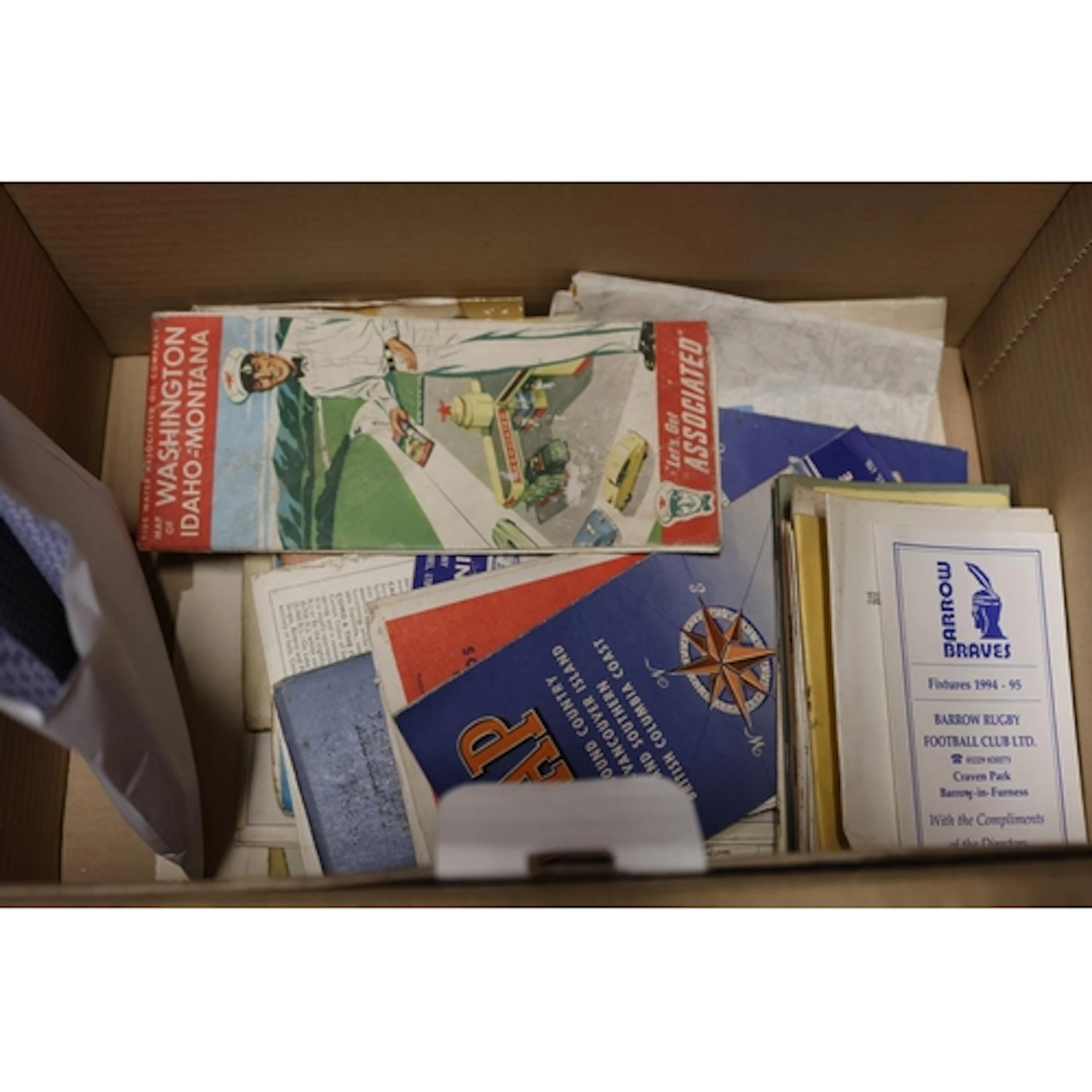 Quantity of pens, Ordnance Survey Maps, American maps to inc...