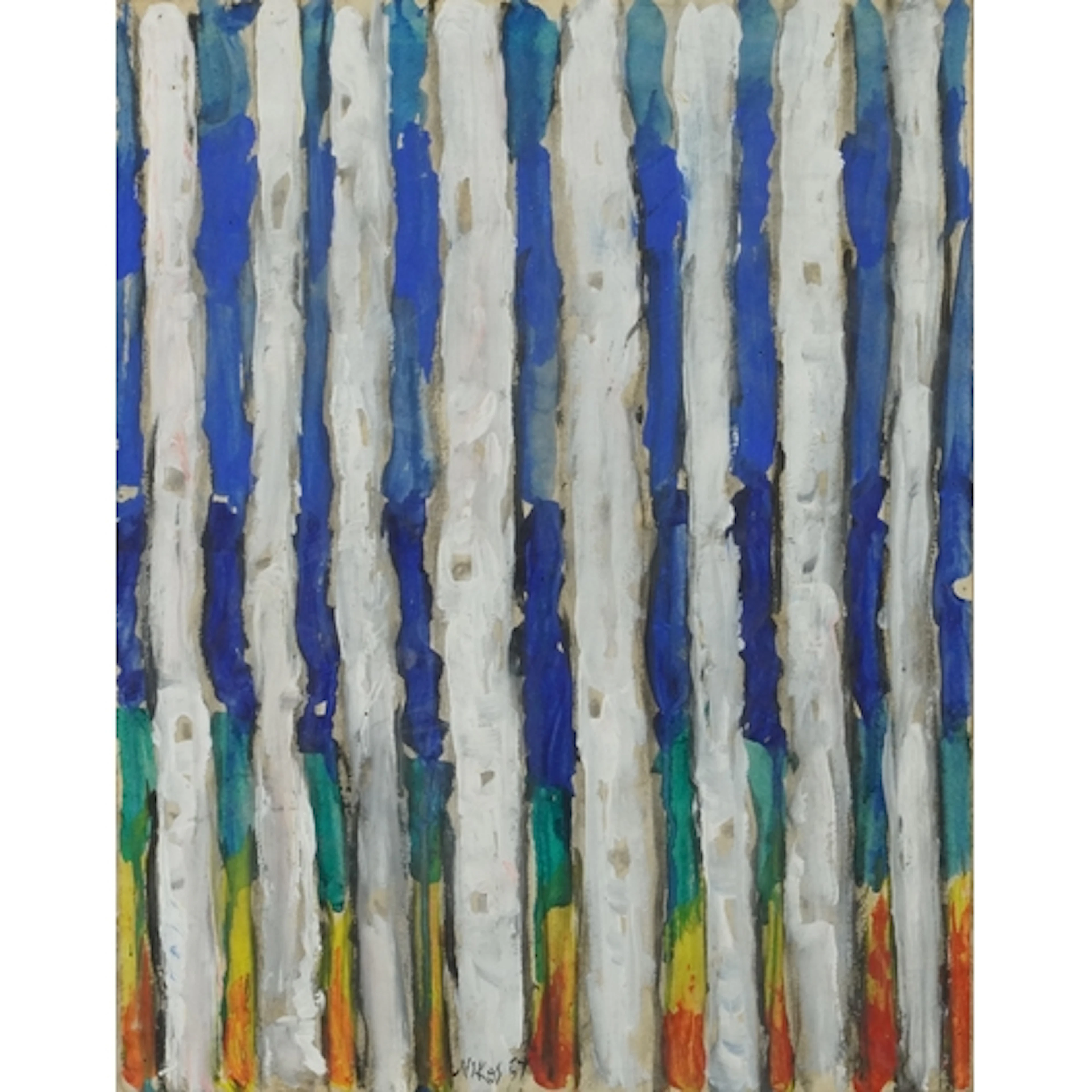 Abstract composition, mid 20th century continental school mi...