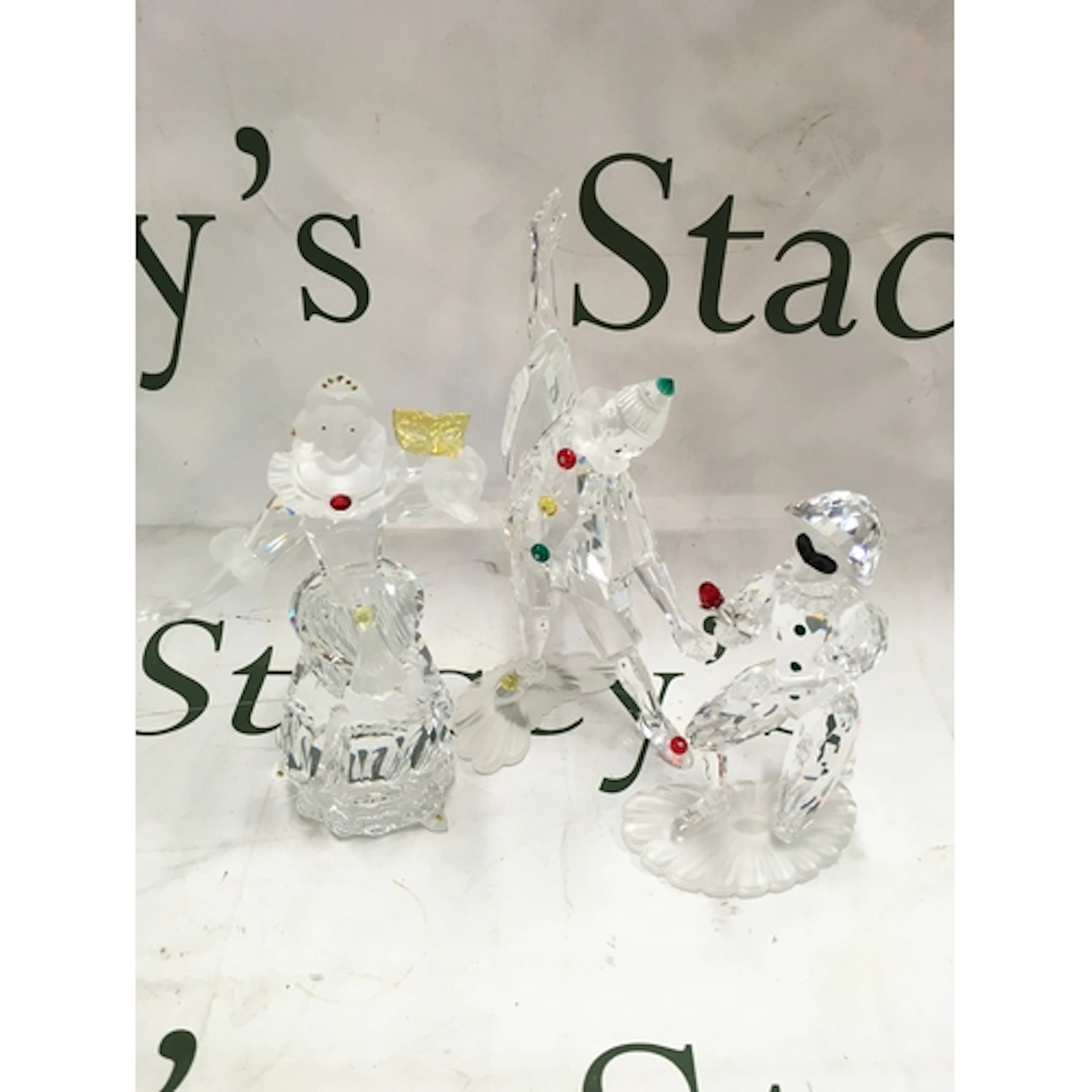 3 Swarovski figures
