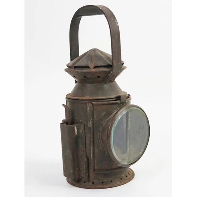 A WWII period signal lamp of traditional design with rotatin...