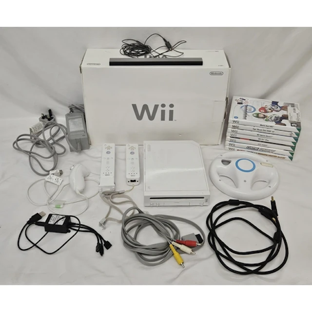 Boxed Nintendo Wii with Wii Sports, Nintendo Wii console, in...