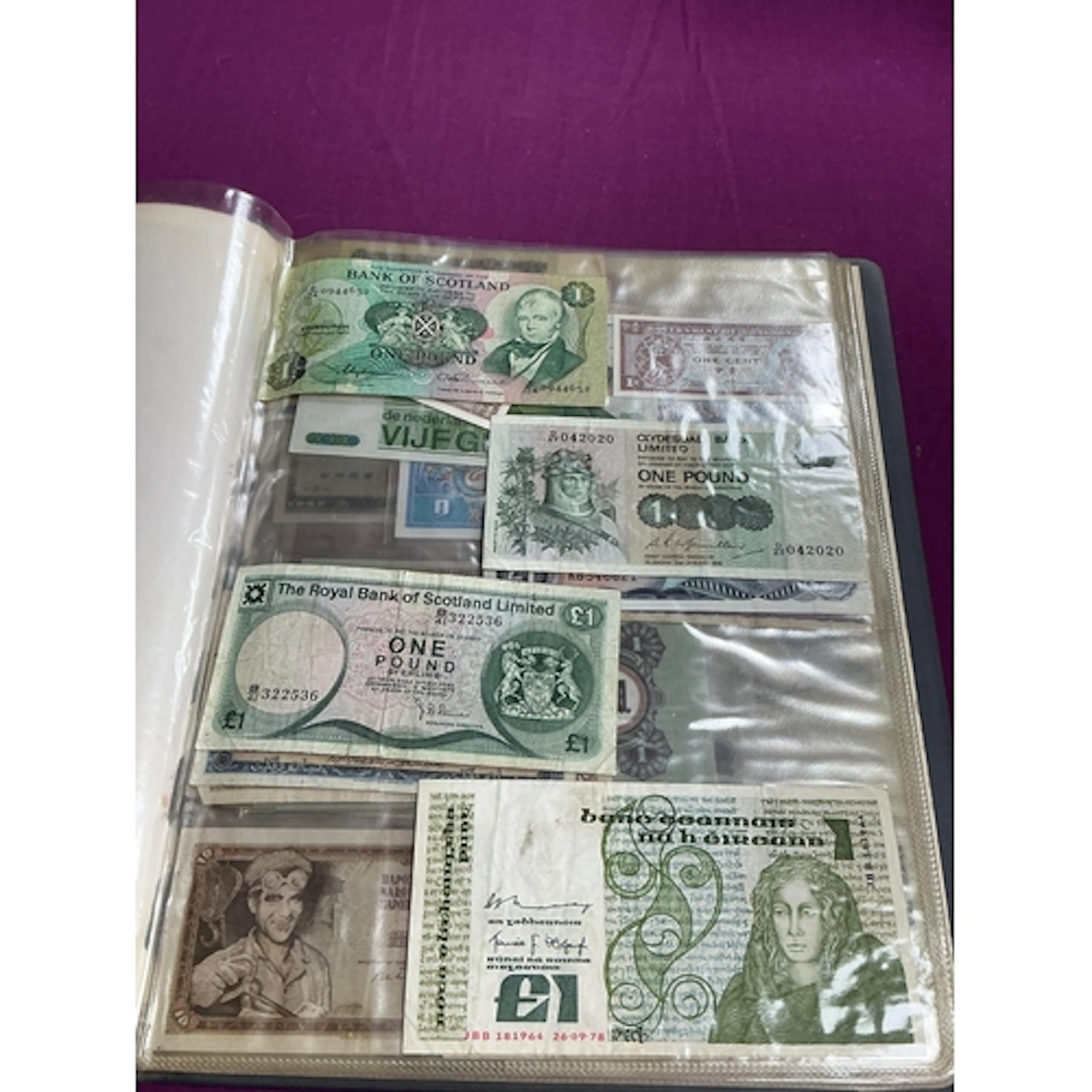 Large Collection Of World Banknotes, includes Russia, China,...
