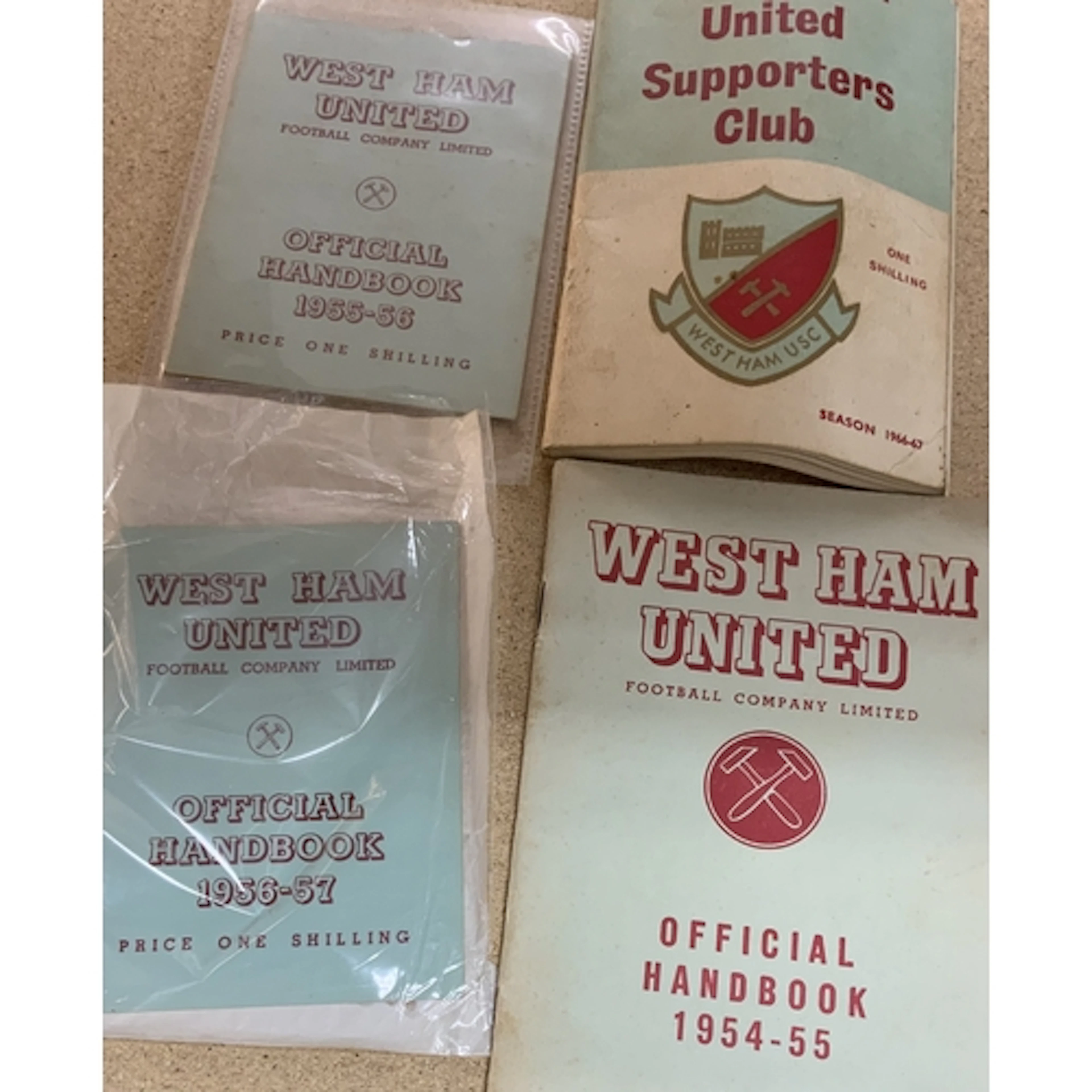 West Ham Football Memorabilia Box: Includes Handbooks from 1...