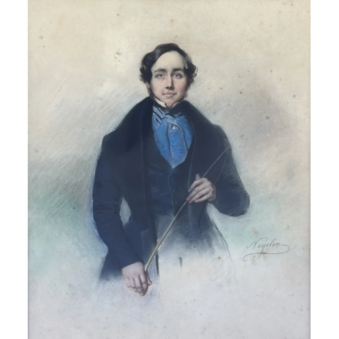 JOSEPH MATHIAS NEGELEN (SWISS, 1811-1866): A PORTRAIT OF A G...