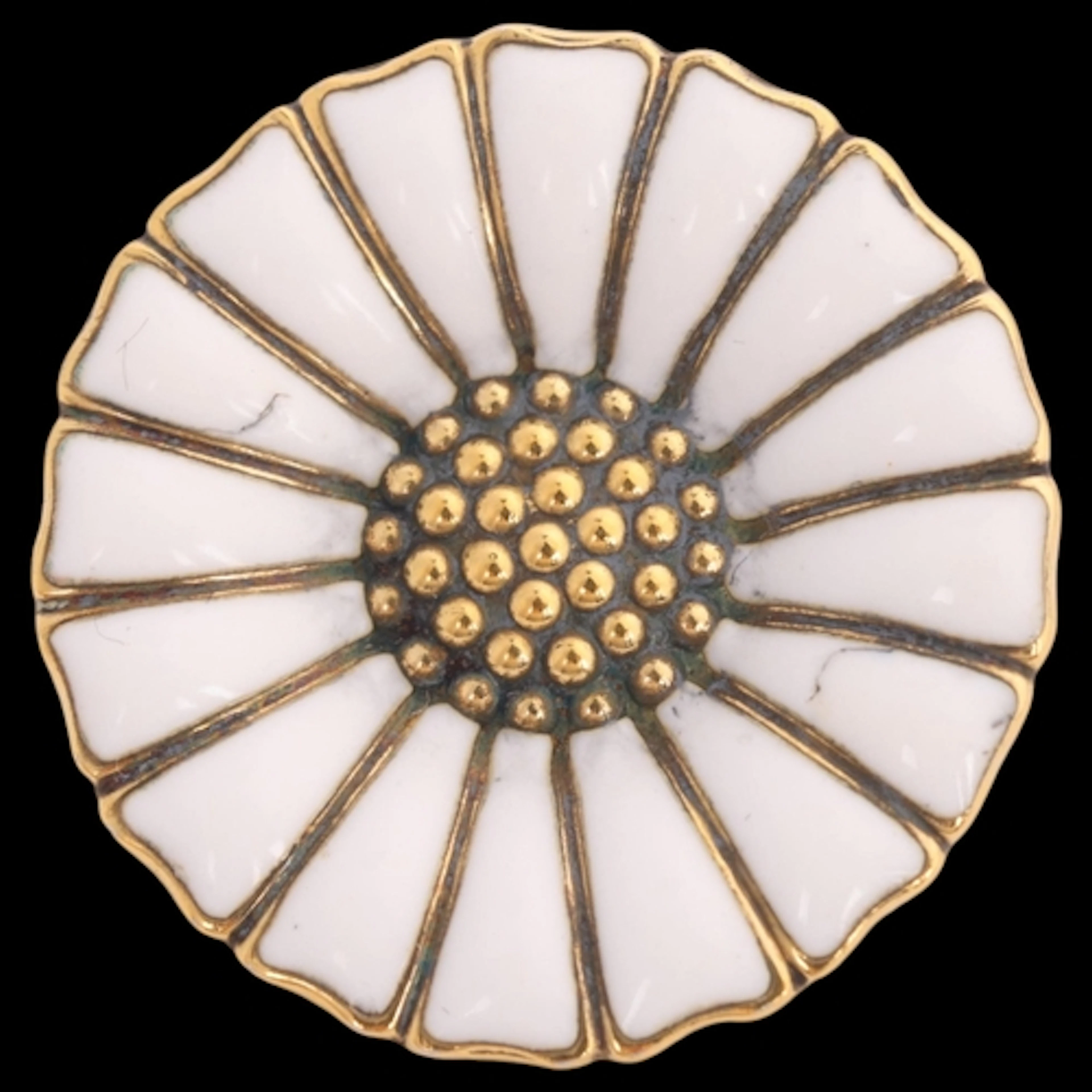 GEORG JENSEN - a Danish modernist sterling silver-gilt white...