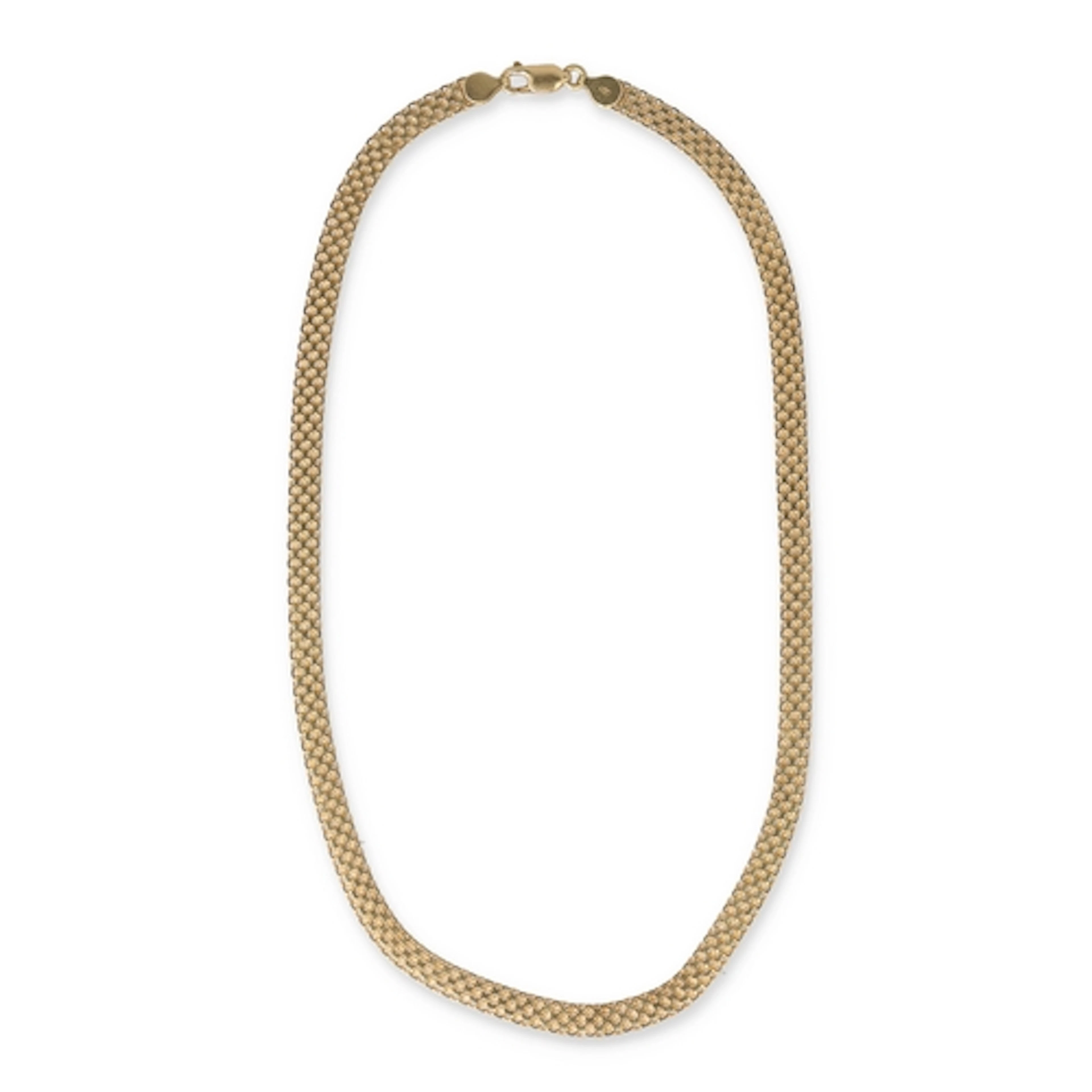 AN 18CT GOLD WEAVE NECKLACE Weight: 19.55gms