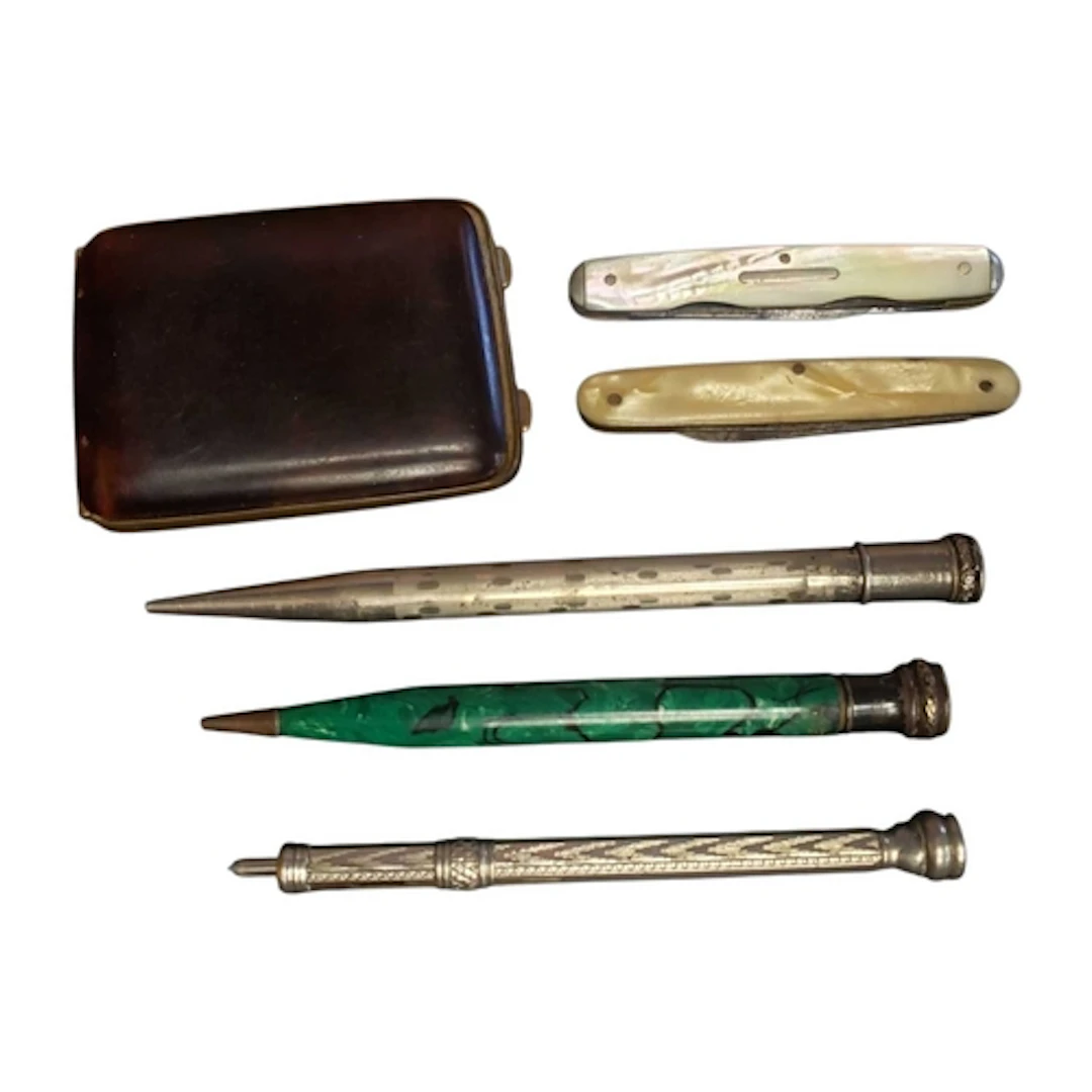20th century vintage propelling pencils, pocket knives, and ...