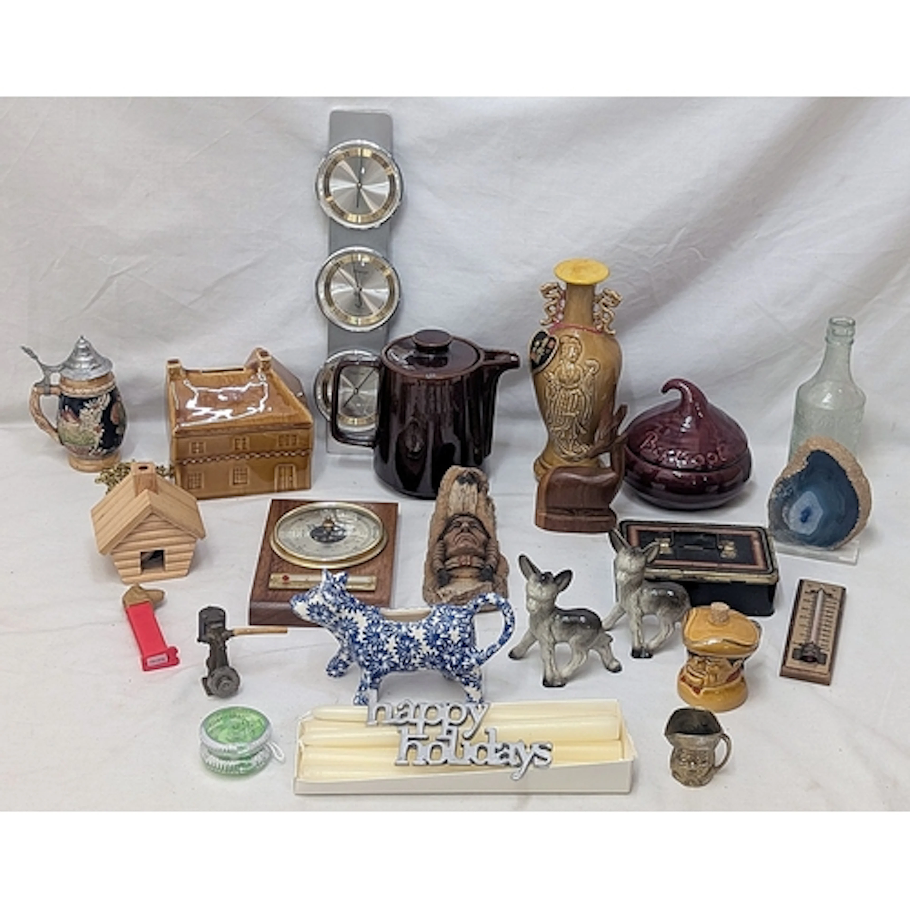 Dug Bottle Ellimans, Pez dispenser with dinosaur head, vinta...