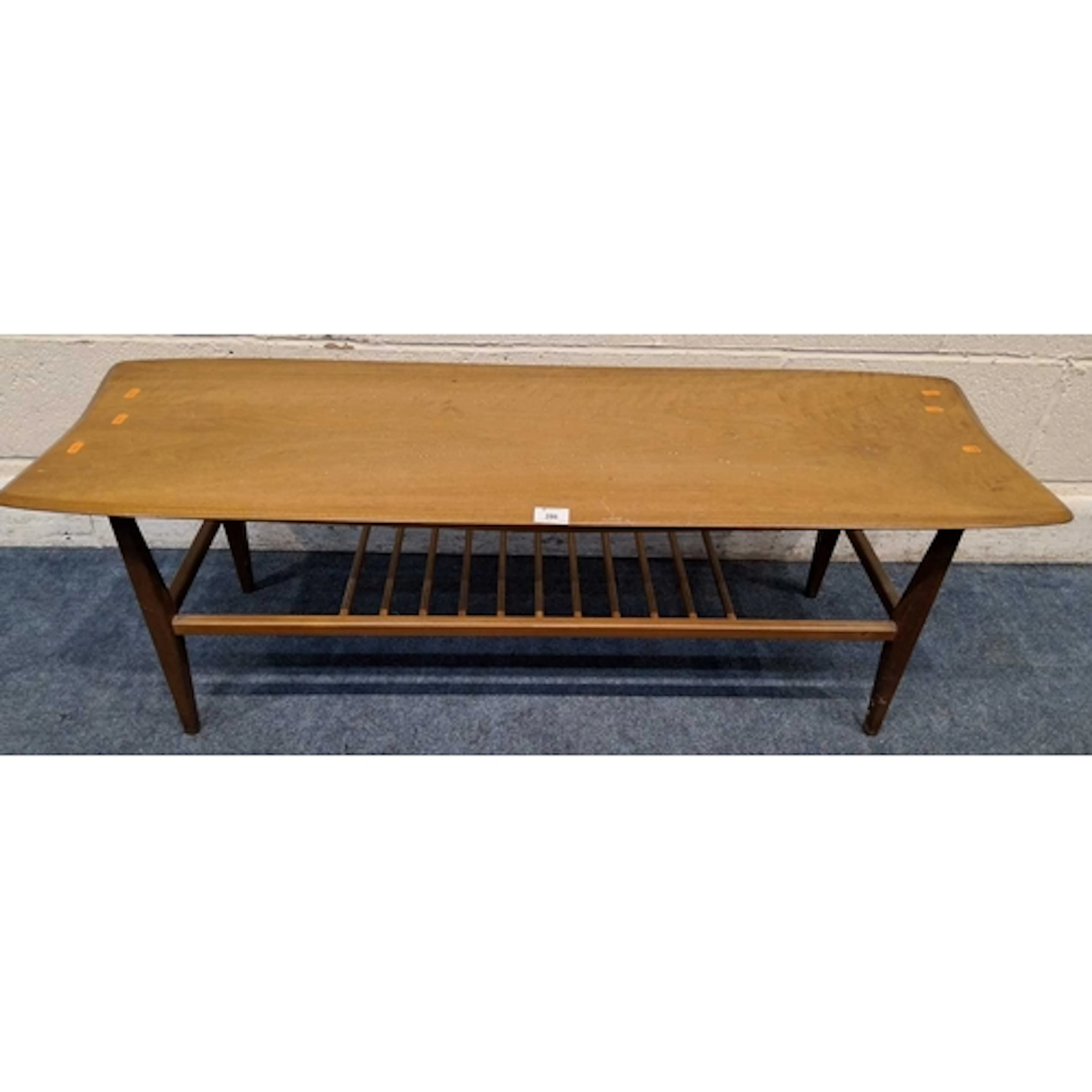 POSSIBLY EVEREST FOR HEALS, A MID-CENTURY TEAK AND WALNUT CO...