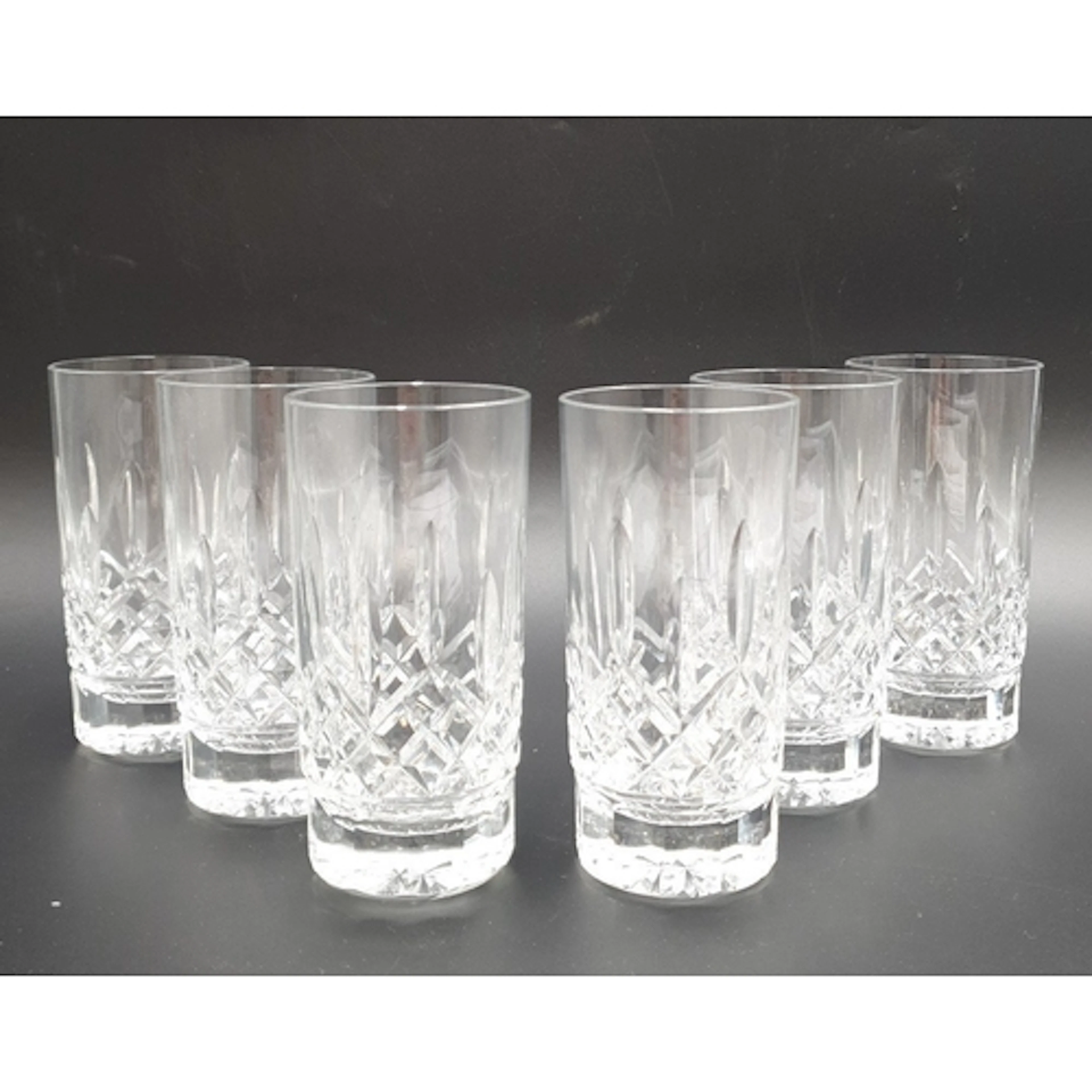 Lot of 6x Waterford Crystal Highball glasses/Tumblers H:14cm