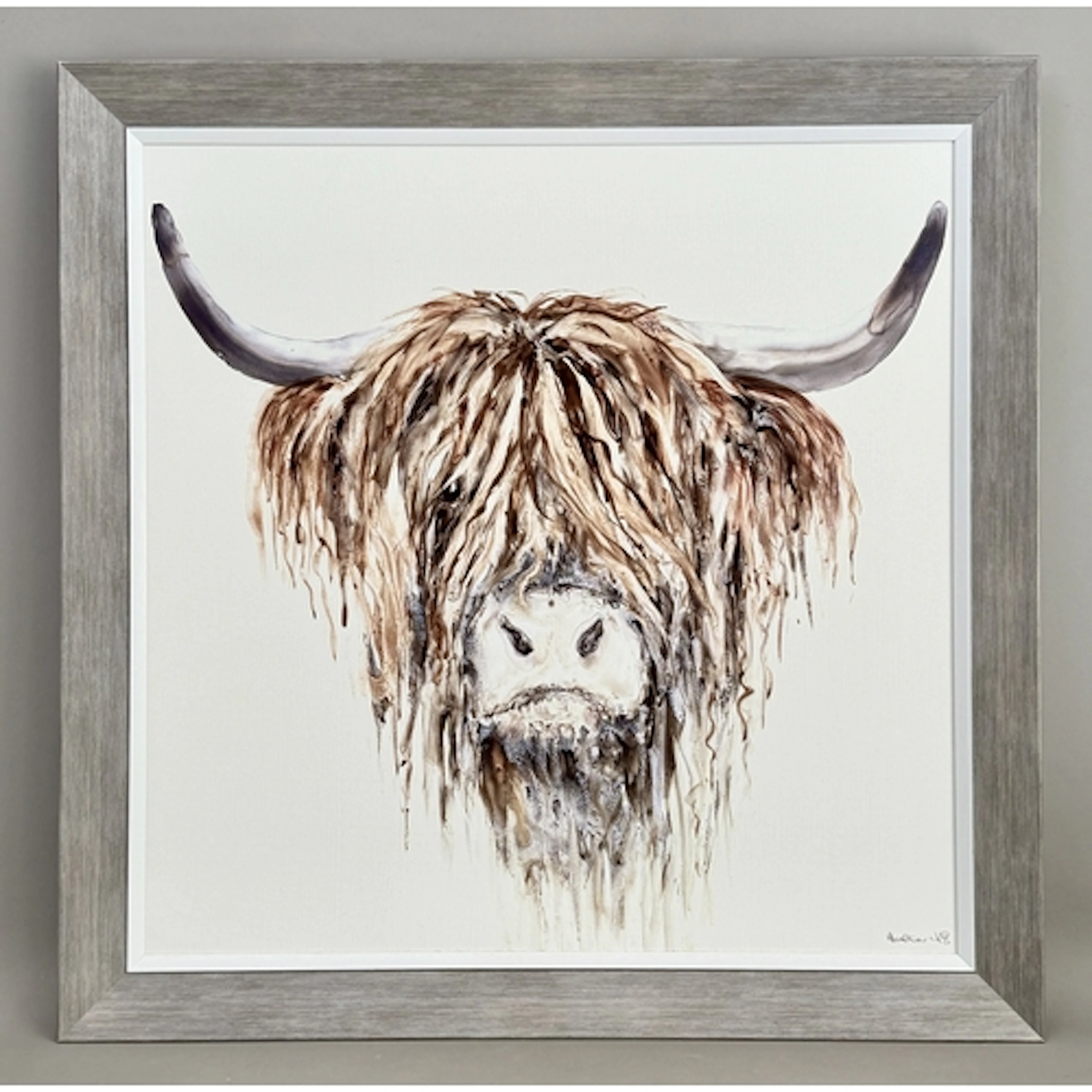 After Heather Fitz (contemporary) 'Freddie' the Highland Cow...