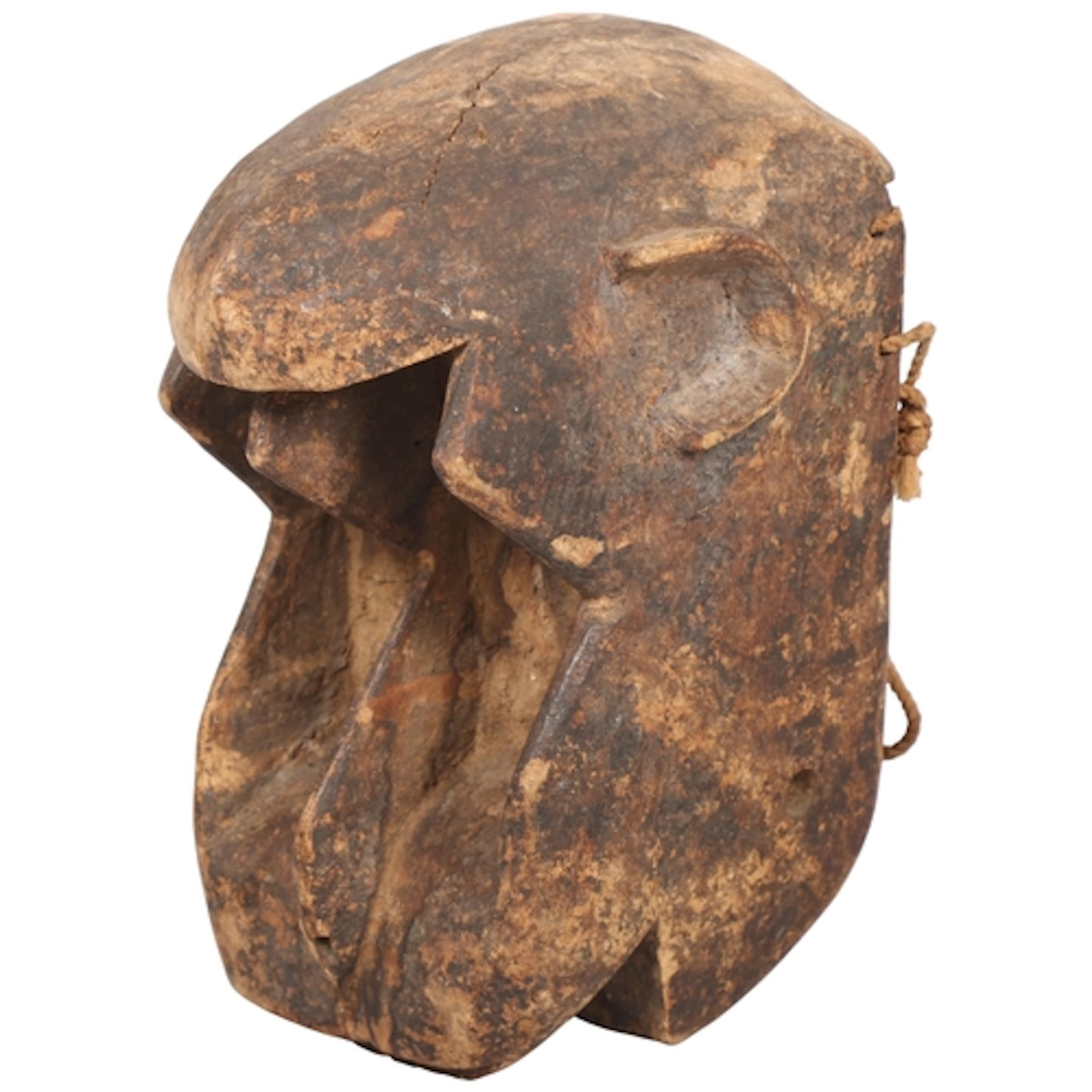 A Dogon carved wood monkey mask, height 29cm
