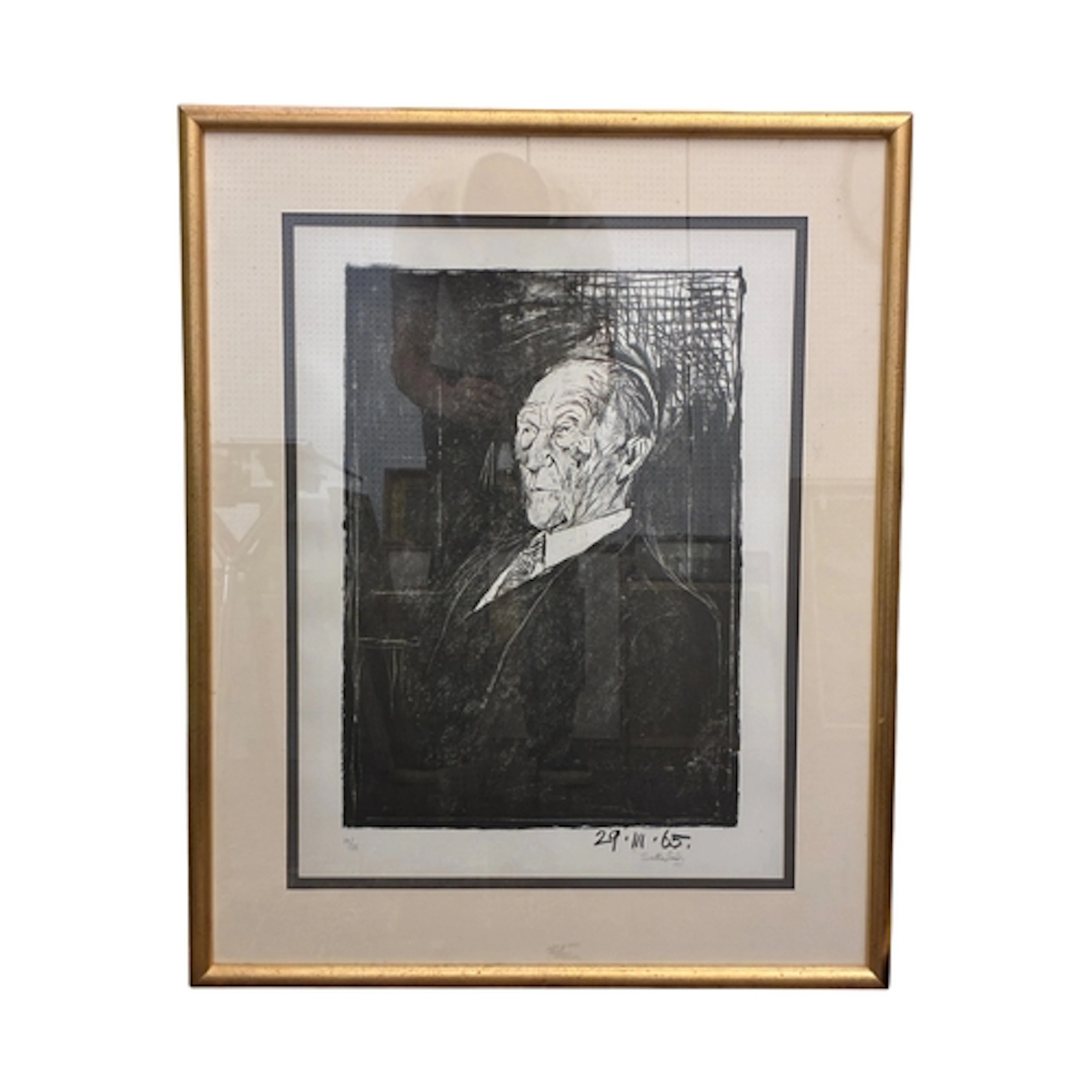Graham Sutherland (1903-1980) - Konrad Adenauer (1965), limi...