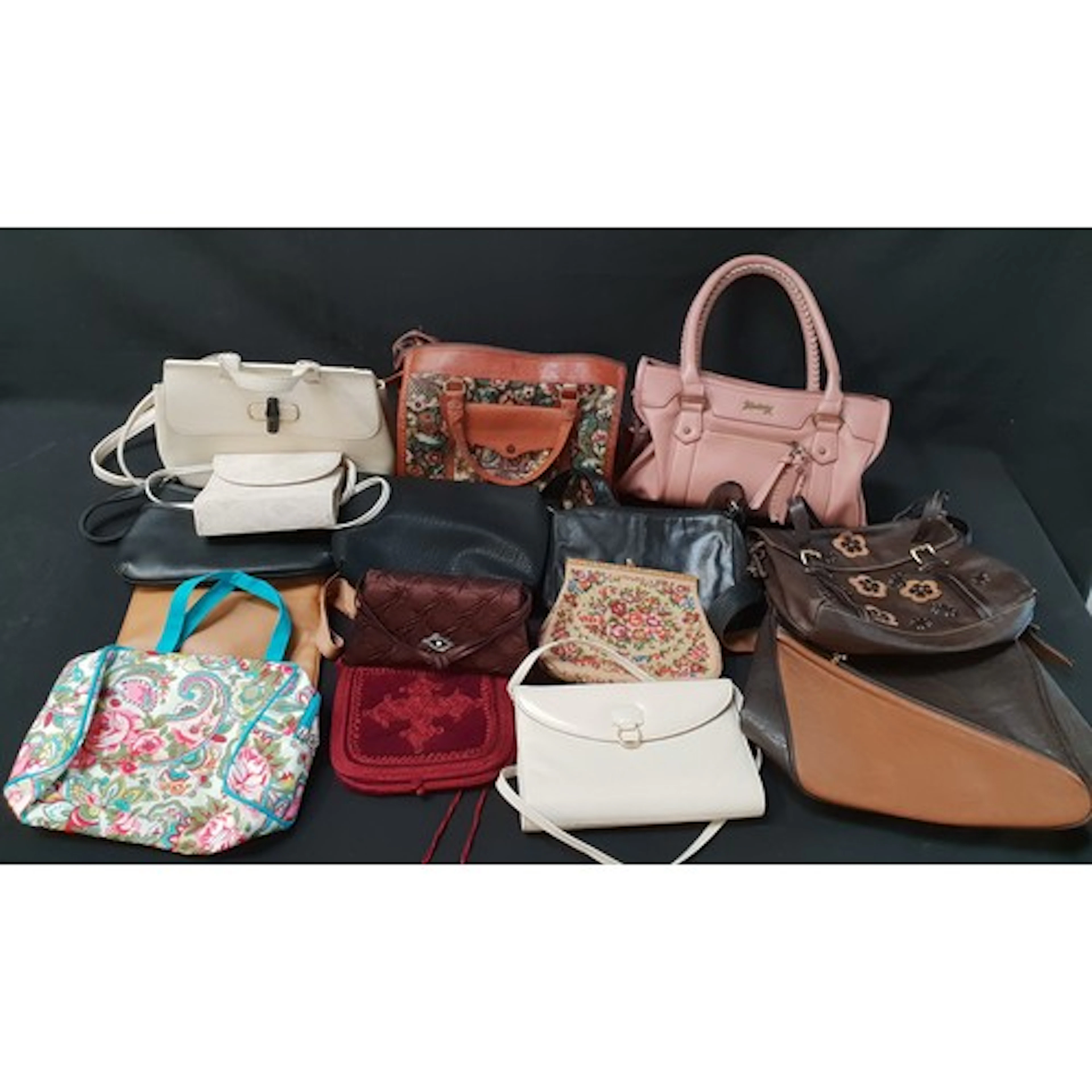 LARGE SELECTION OF HANDBAGS including a Mantaray shoulder ba...