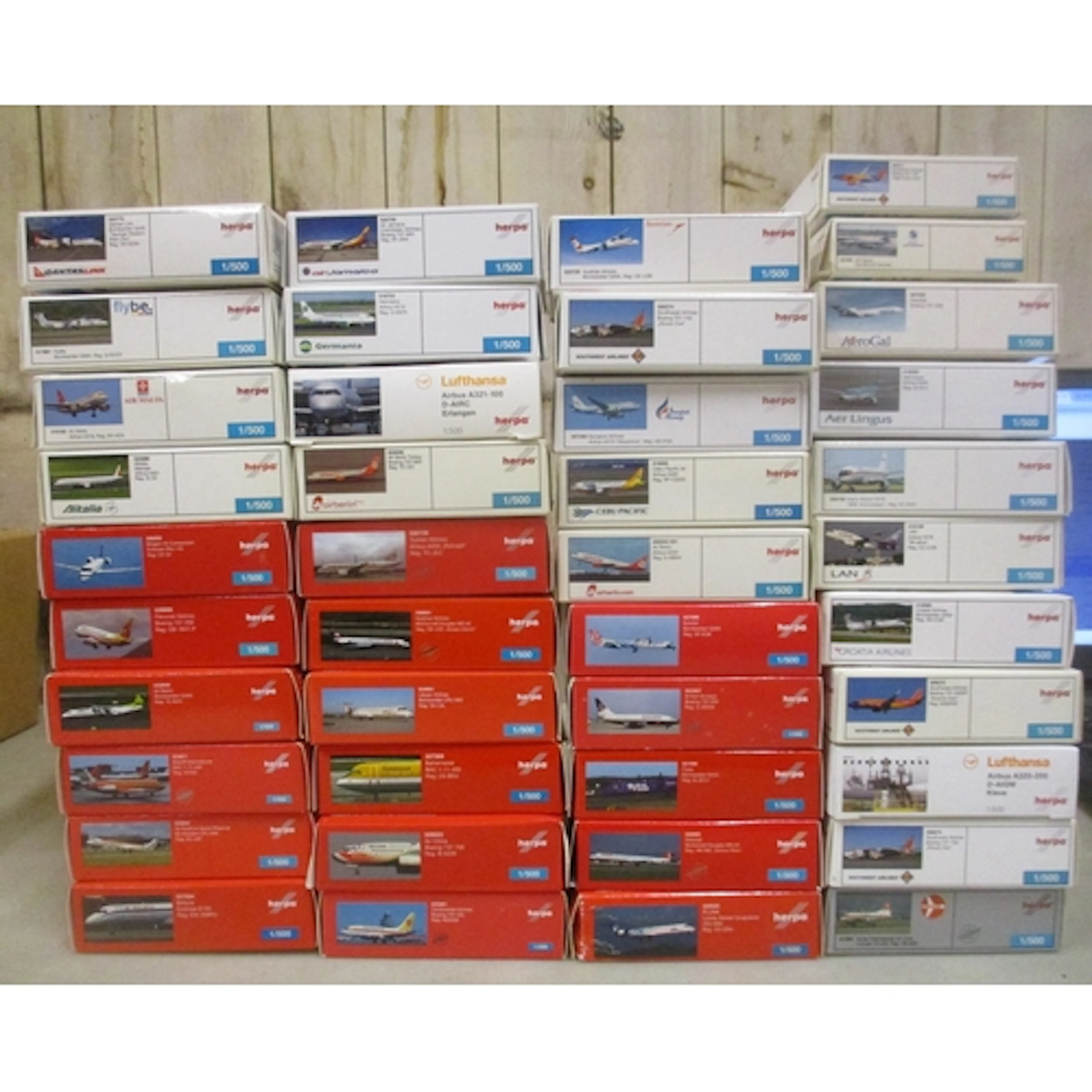 Herpa. Range of 1/500 scale Airline Jets and Prop Planes, ge...