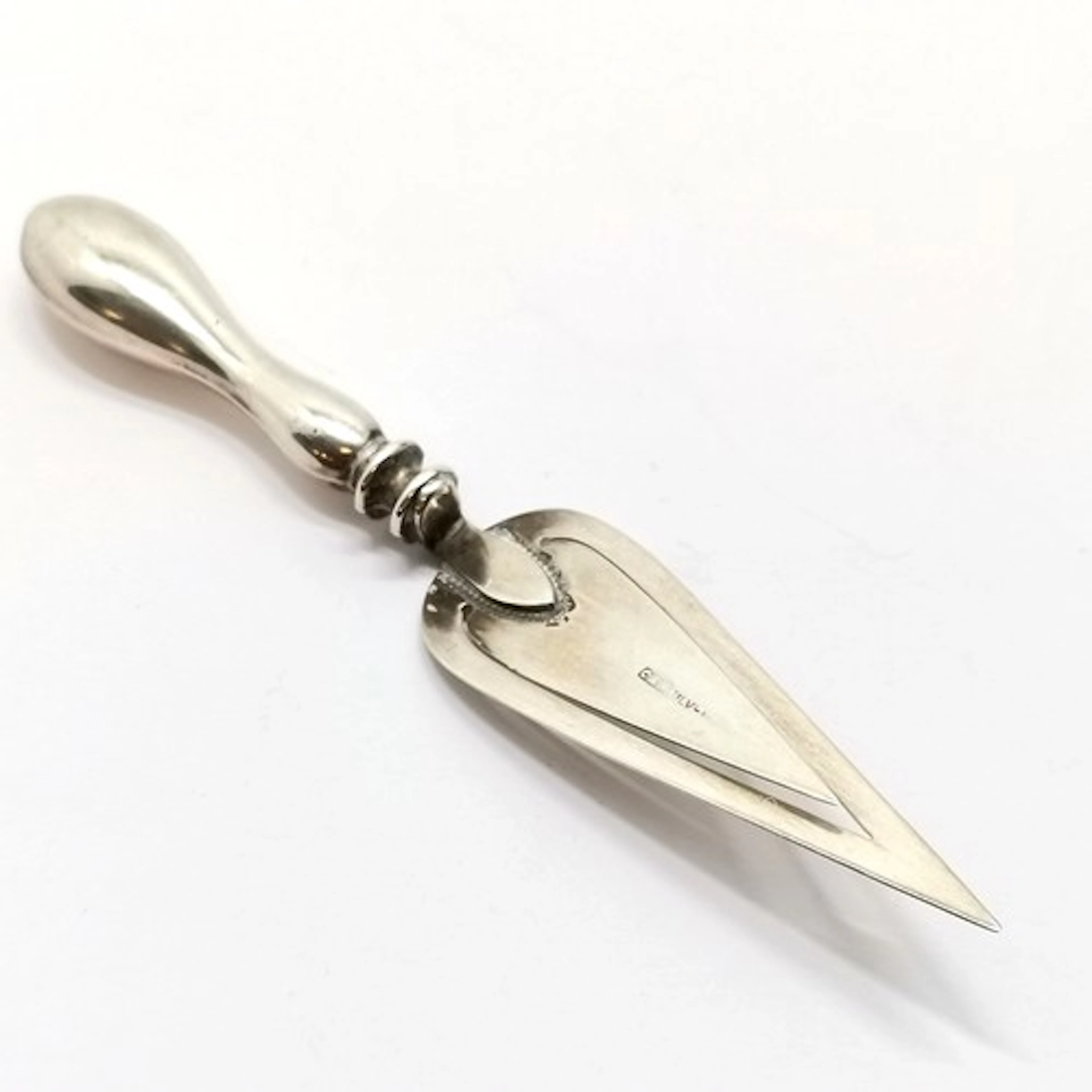 Silver marked trowel bookmark / page marker - 10cm & 8.8g - ...