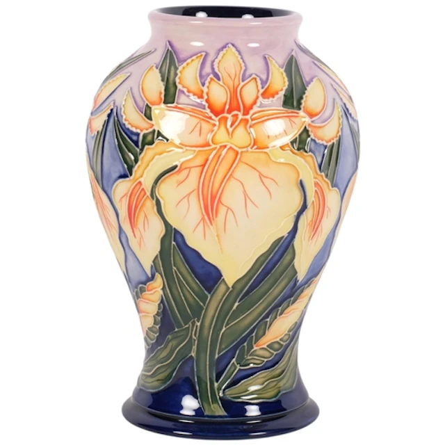 MOORCROFT - a Moorcroft pottery vase in Windrush pattern, ma...